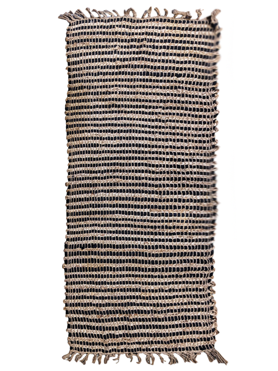 Braided Natural Jute Rug - Size: 4.9 x 2.3