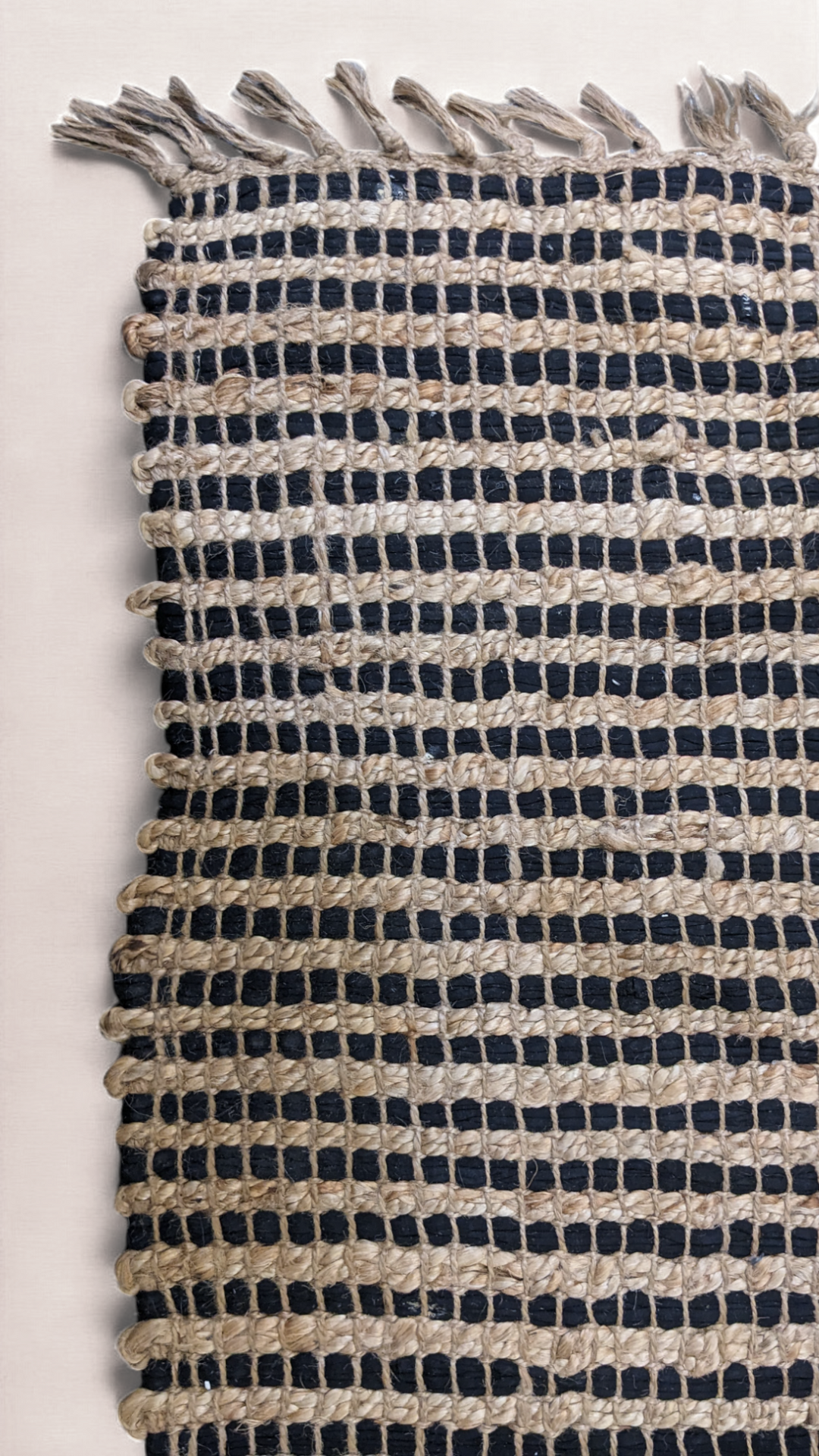 Braided Natural Jute Rug - Size: 4.9 x 2.3
