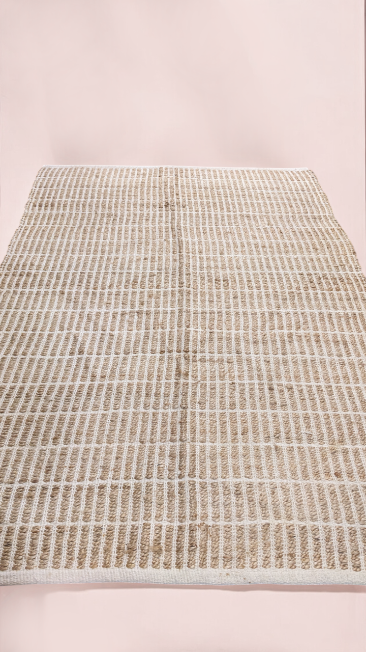 Glyph Natural Jute Rug - Size: 6.1 x 4