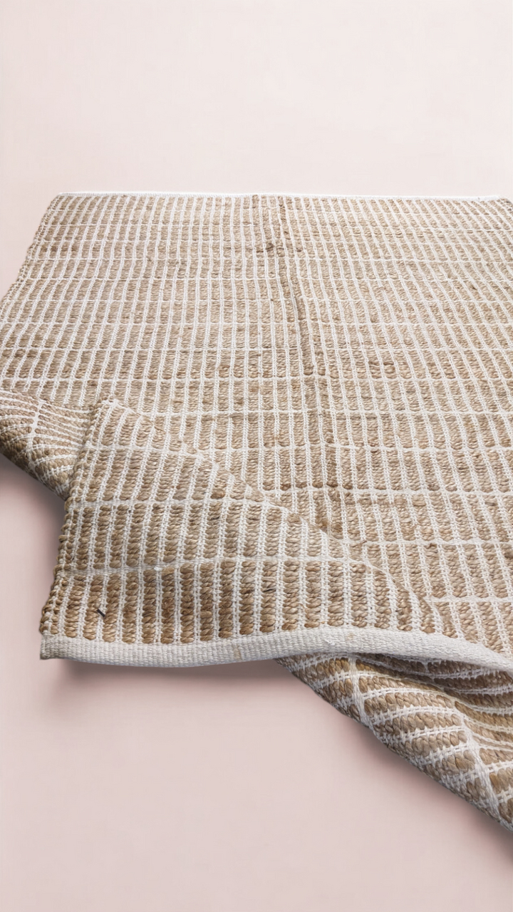 Glyph Natural Jute Rug - Size: 6.1 x 4