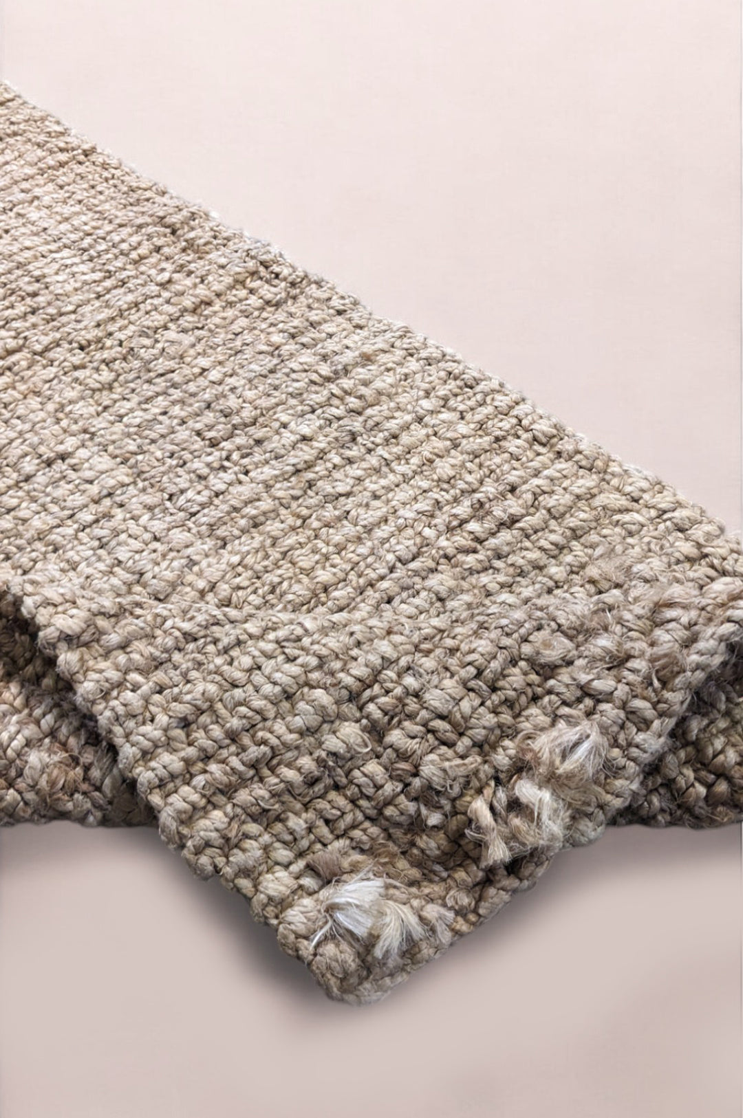 Chunky Natural Jute Runner - Size: 4.10 x 1.10