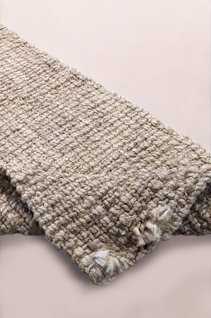 Chunky Natural Jute Runner - Size: 4.10 x 1.10