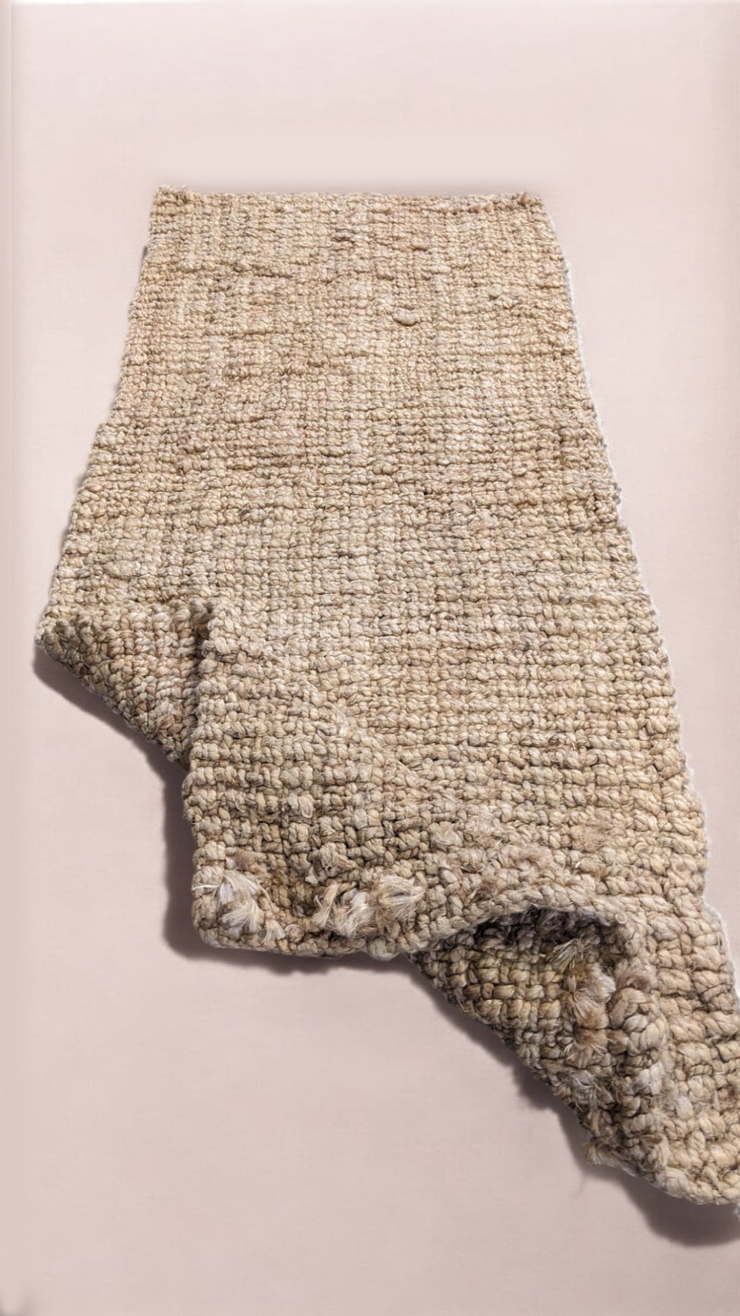 Chunky Natural Jute Runner - Size: 4.10 x 1.10