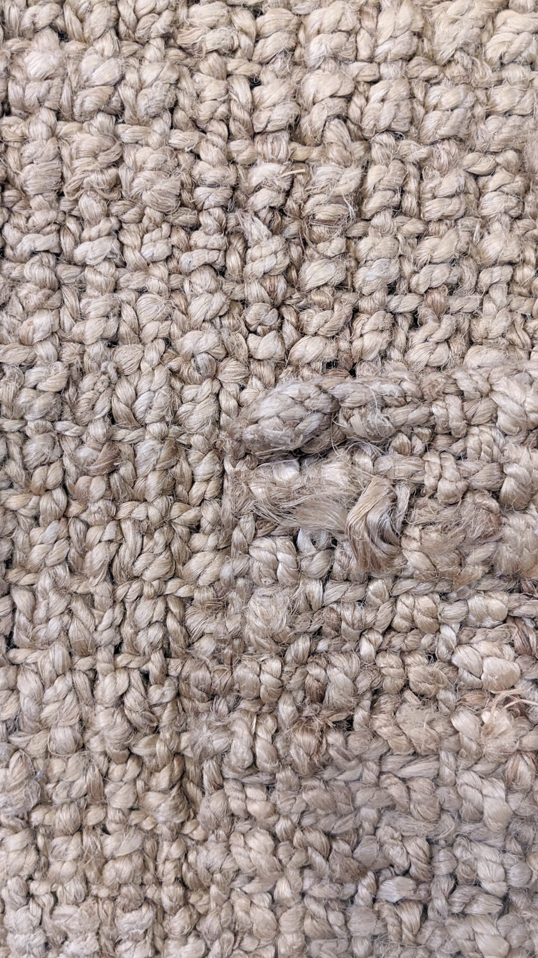 Chunky Natural Jute Runner - Size: 4.10 x 1.10