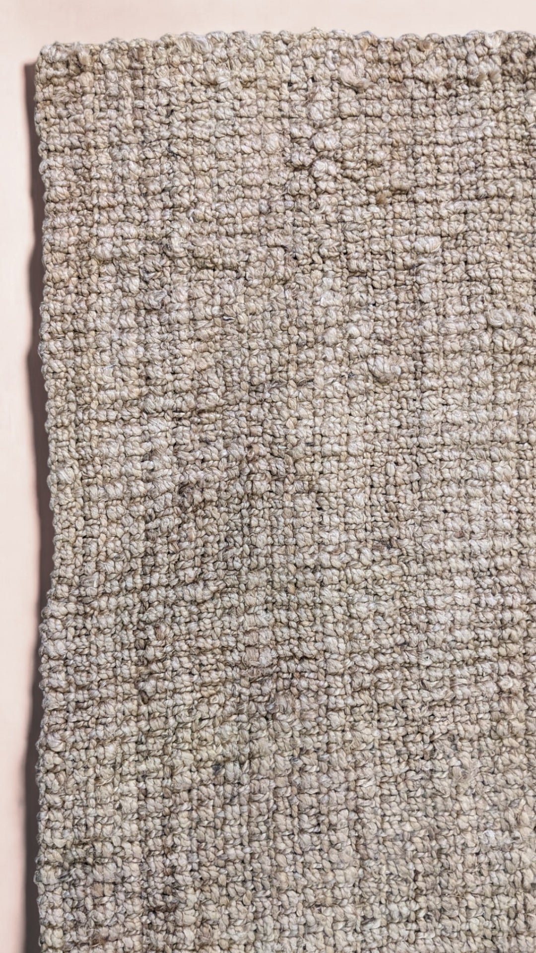 Chunky Natural Jute Runner - Size: 4.10 x 1.10