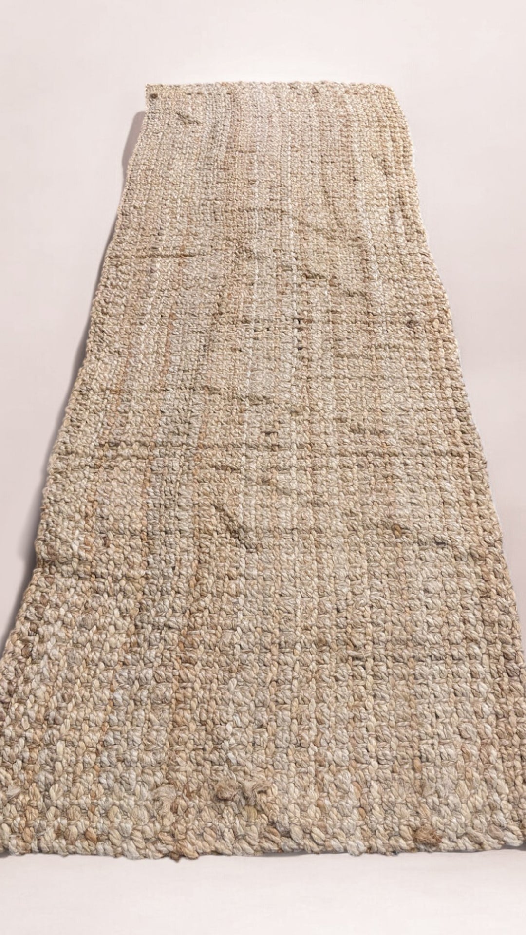 Chunky Natural Jute Runner - Size: 6.1 x 2