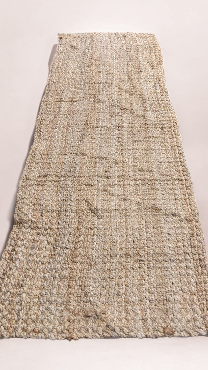 Chunky Natural Jute Runner - Size: 6.1 x 2