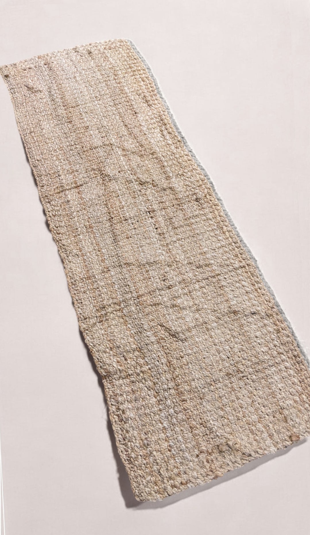 Chunky Natural Jute Runner - Size: 6.1 x 2
