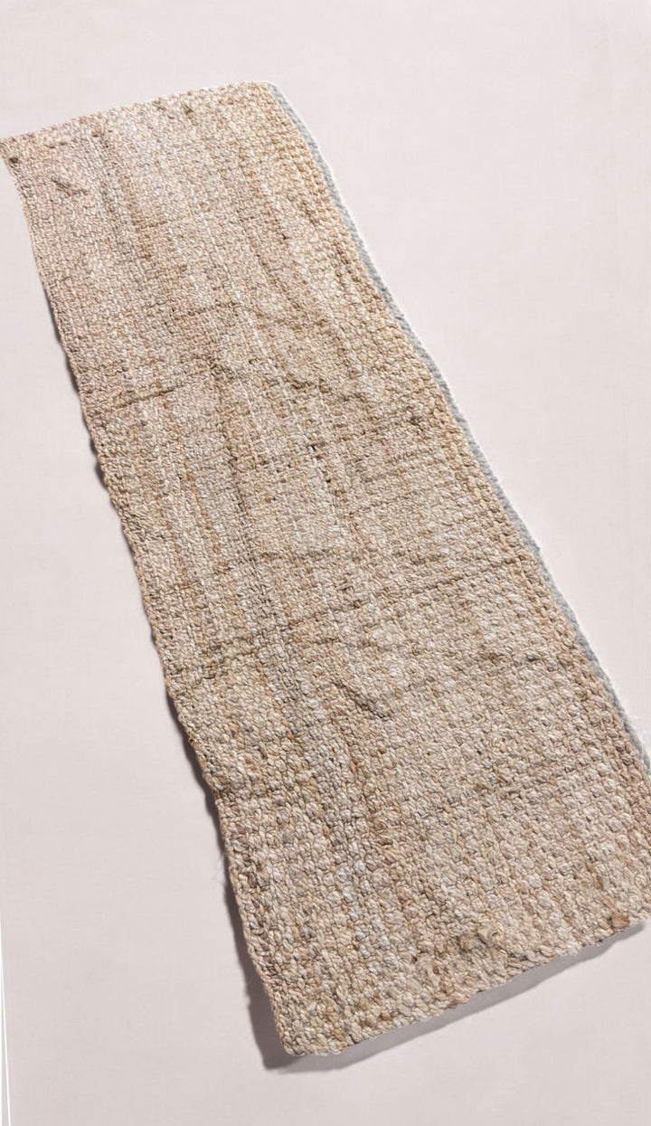 Chunky Natural Jute Runner - Size: 6.1 x 2