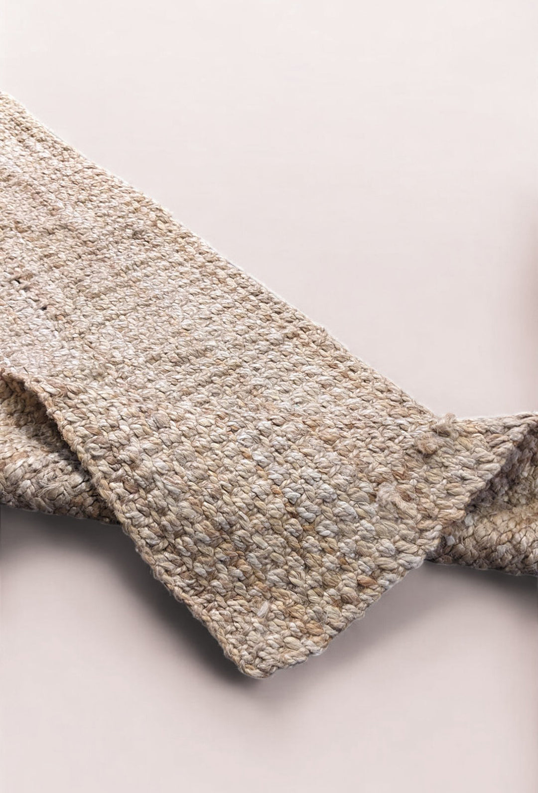 Chunky Natural Jute Runner - Size: 6.1 x 2