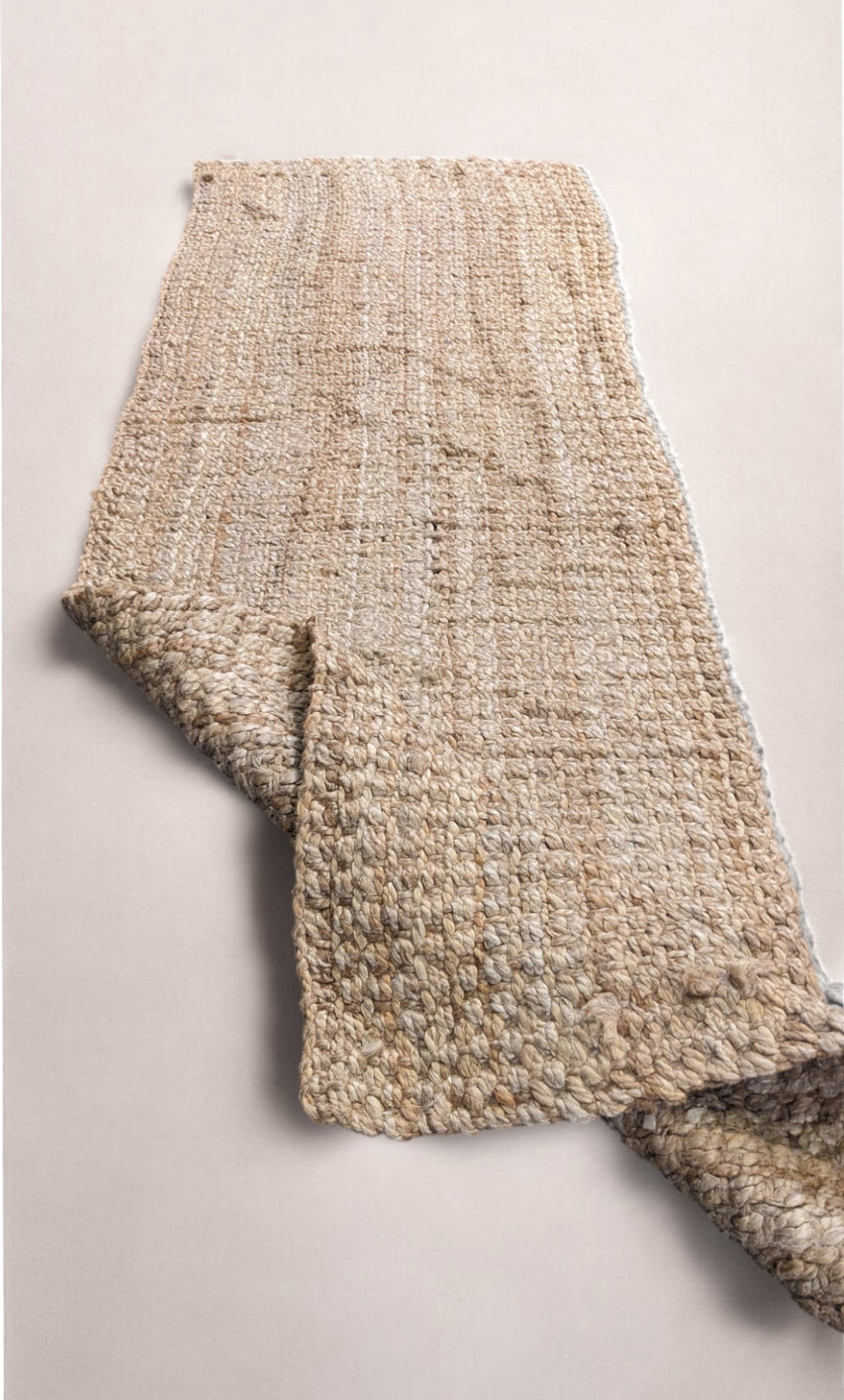 Chunky Natural Jute Runner - Size: 6.1 x 2