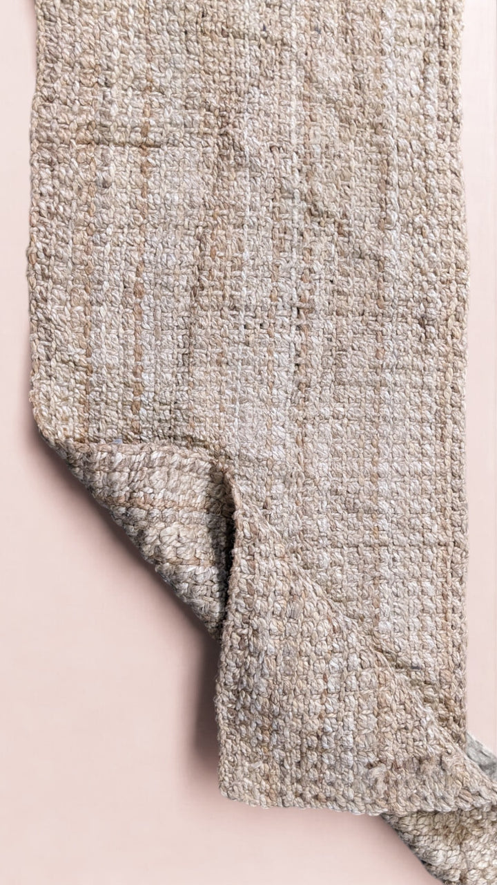 Chunky Natural Jute Runner - Size: 6.1 x 2