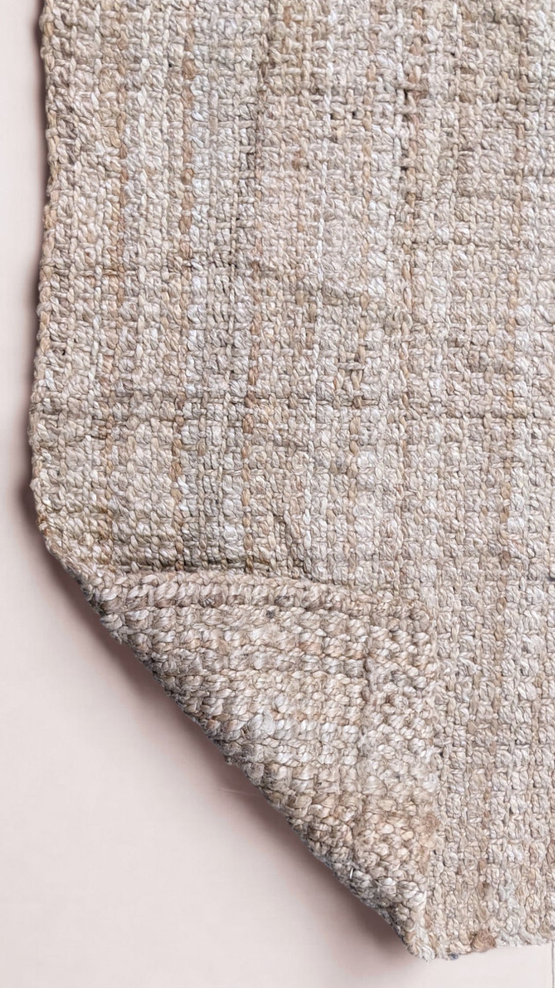 Chunky Natural Jute Runner - Size: 6.1 x 2