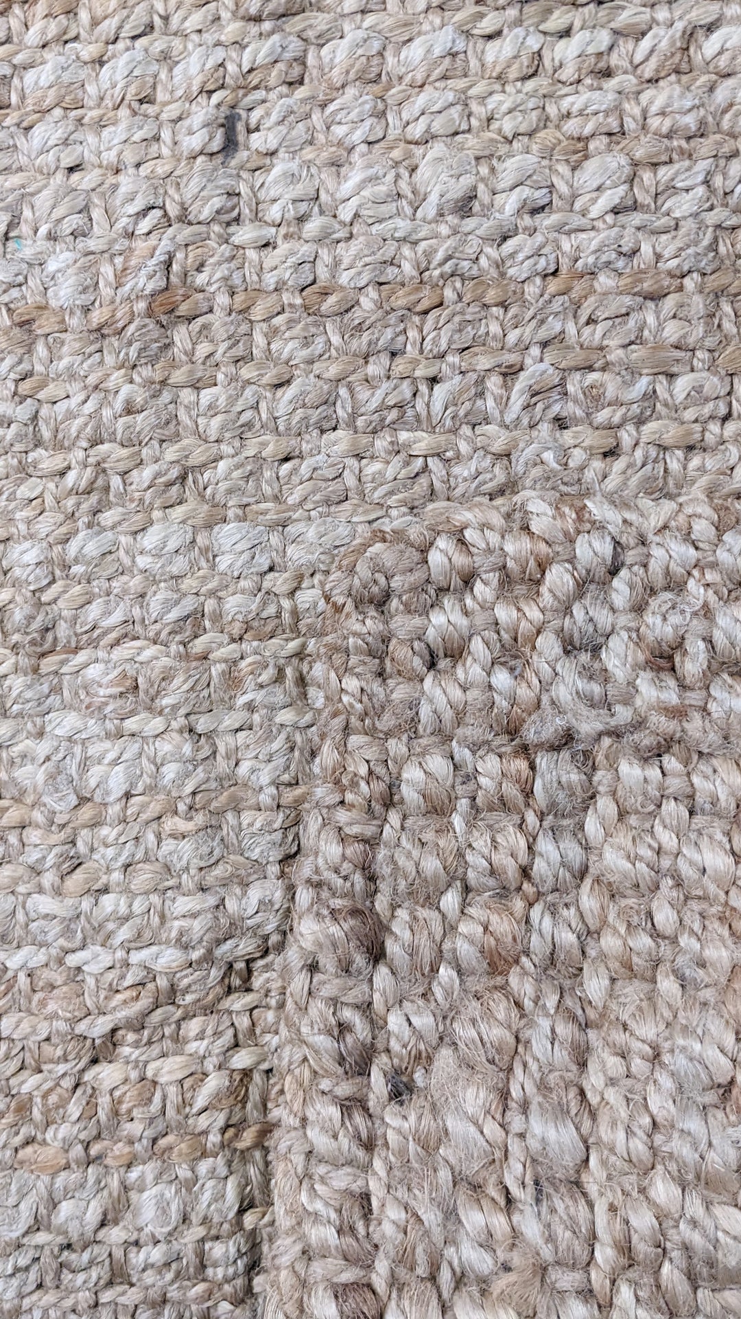 Chunky Natural Jute Runner - Size: 6.1 x 2