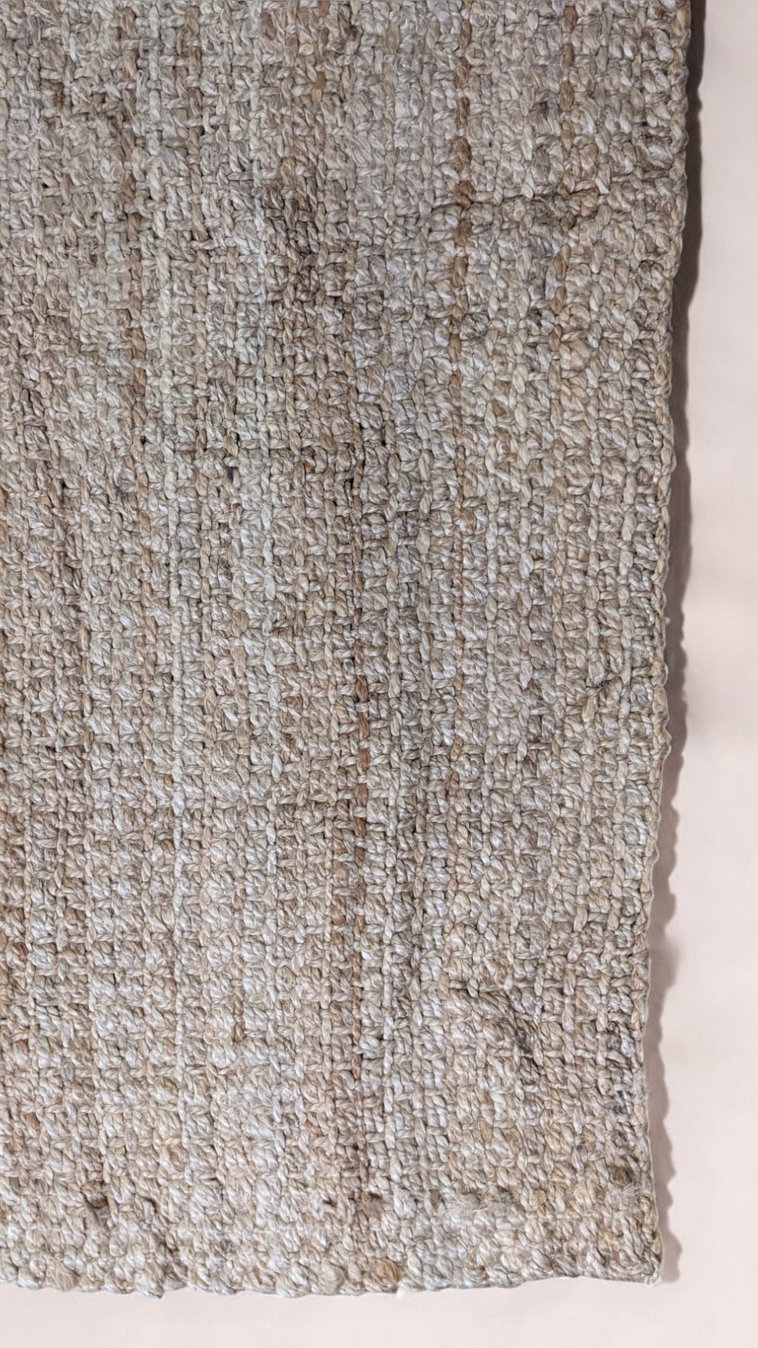 Chunky Natural Jute Runner - Size: 6.1 x 2