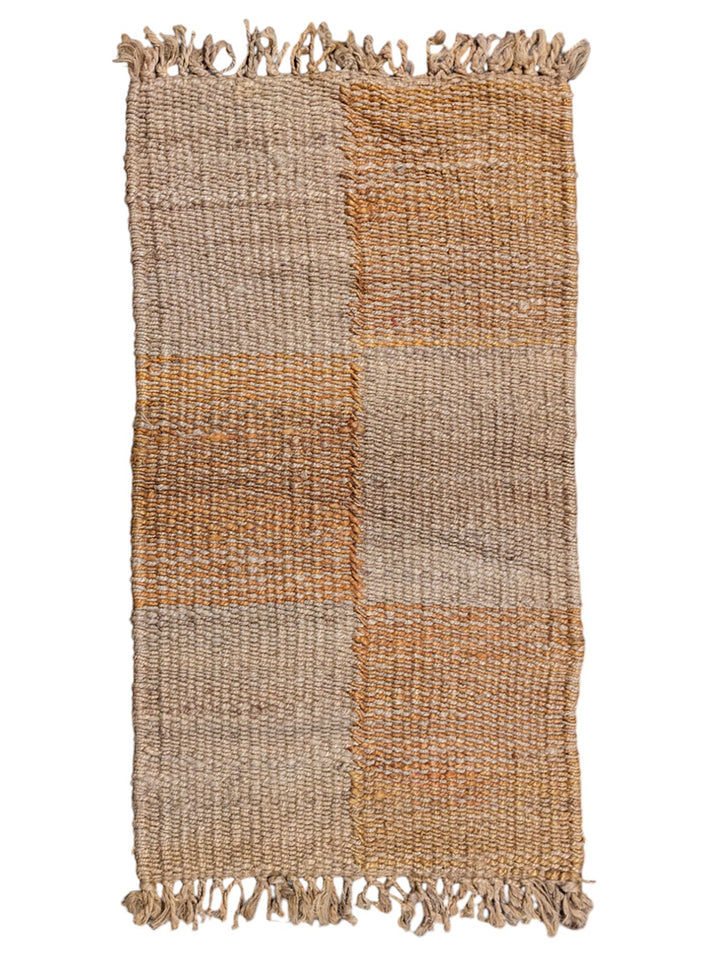 Tonal Natural Jute Rug - Size: 3.9 x 2.2