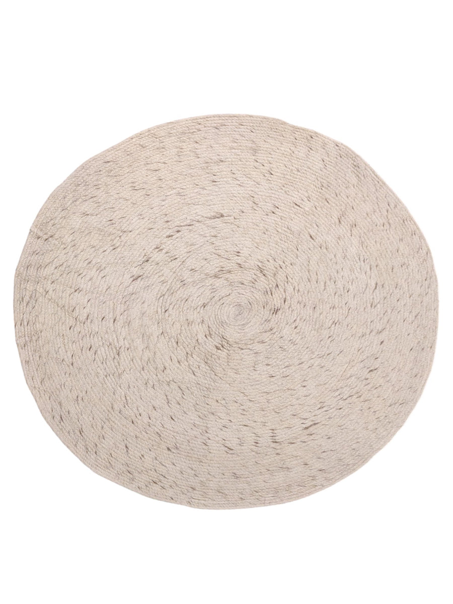 Braided Overdyed Jute Rug - Size: 4 x 4