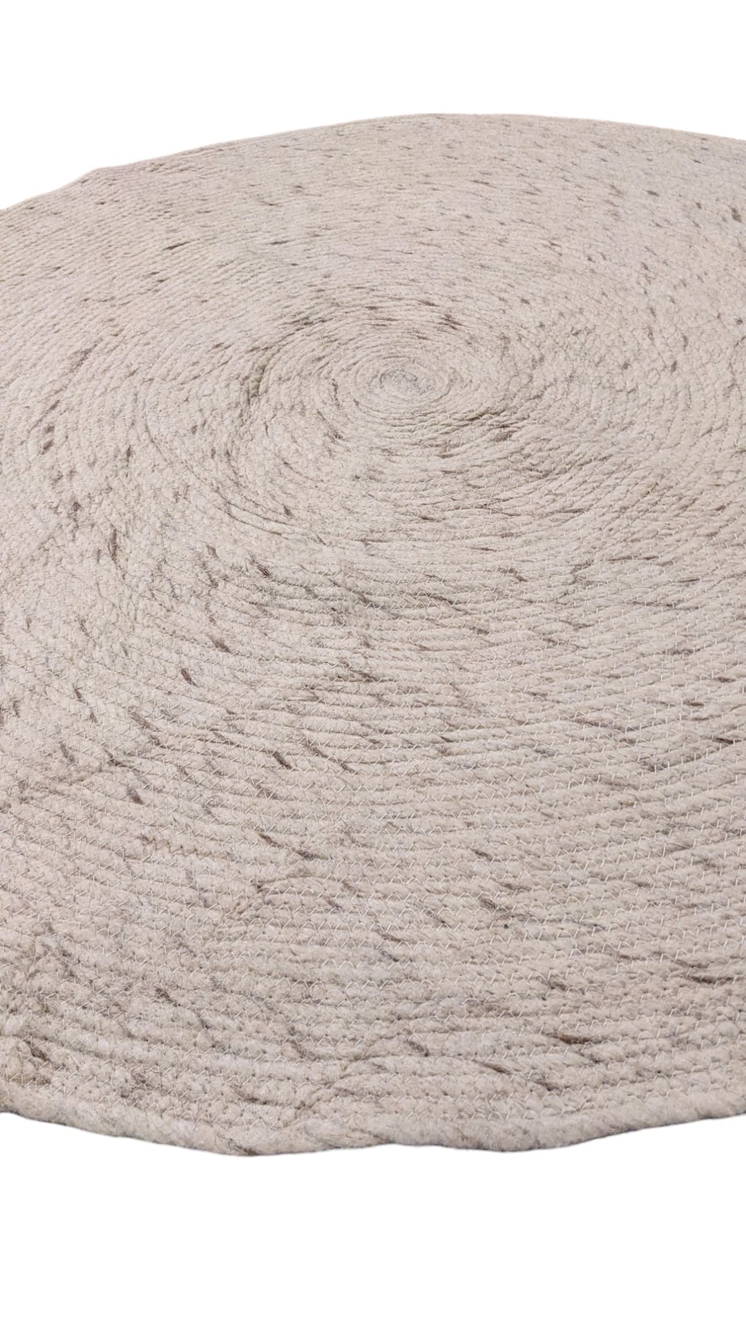 Braided Overdyed Jute Rug - Size: 4 x 4