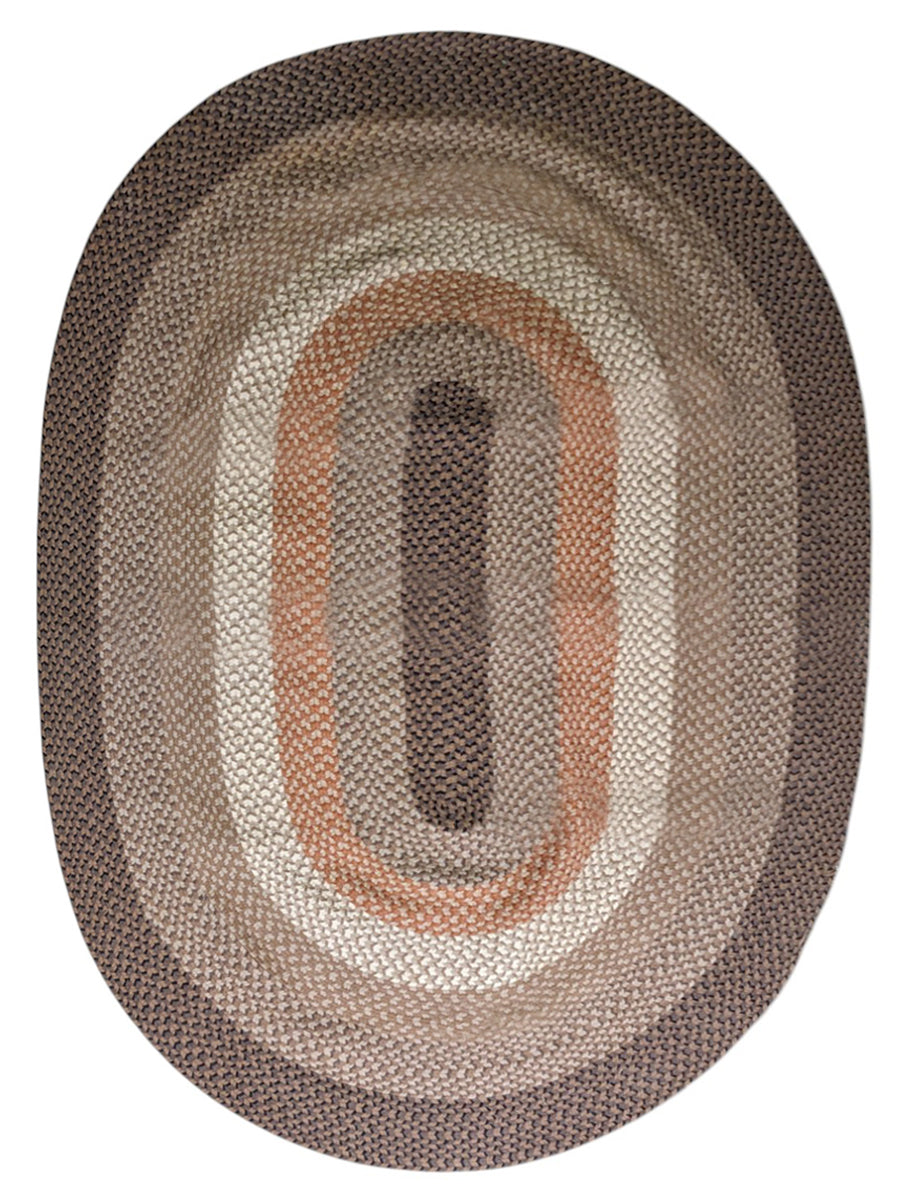 Braided Natural Jute Rug - Size: 8.9 x 6.2