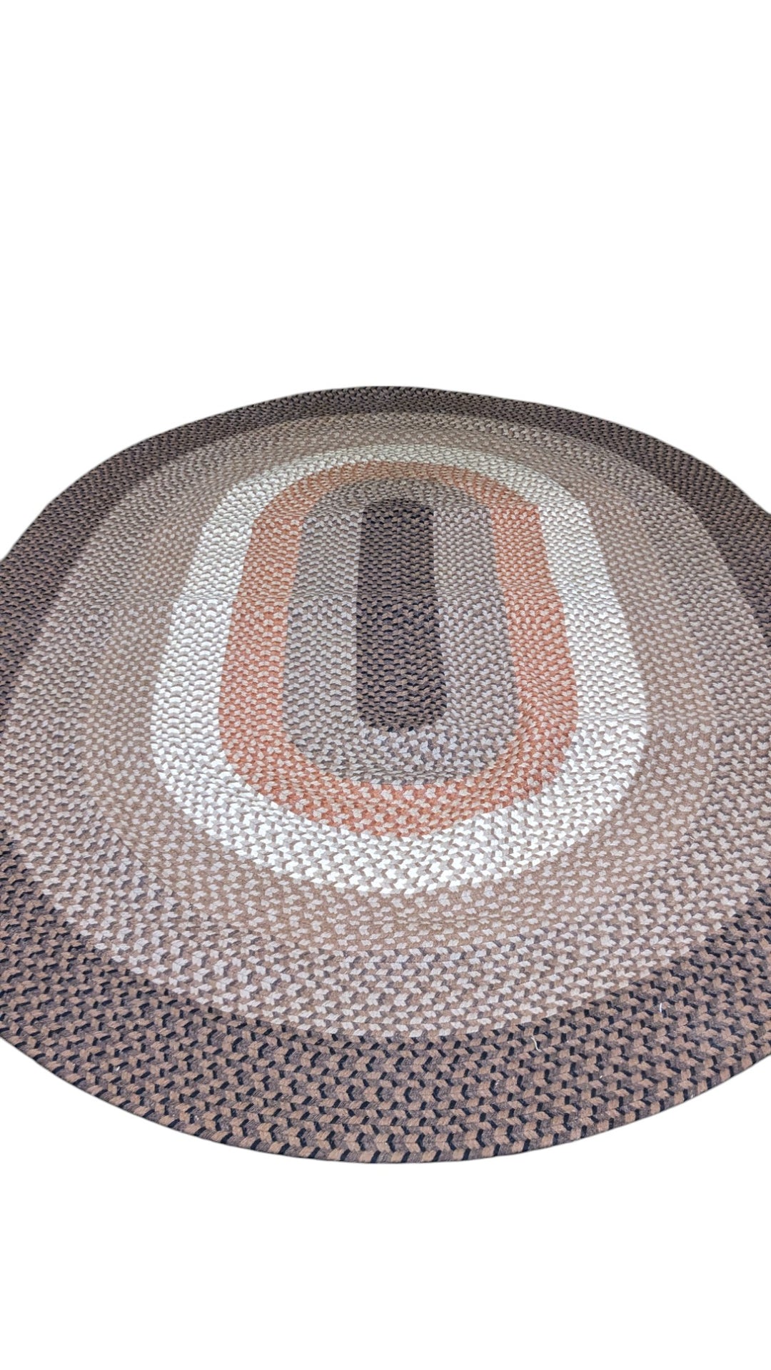 Braided Natural Jute Rug - Size: 8.9 x 6.2