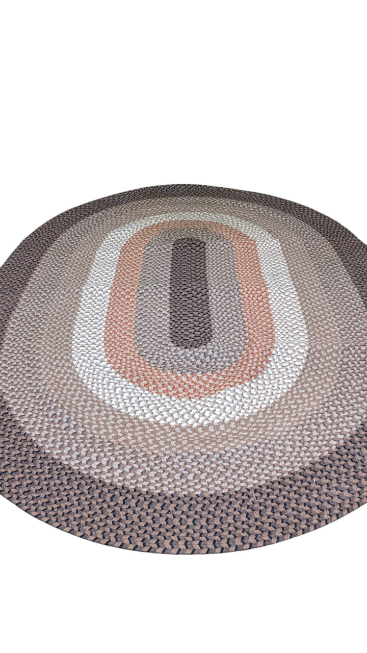 Braided Natural Jute Rug - Size: 8.9 x 6.2