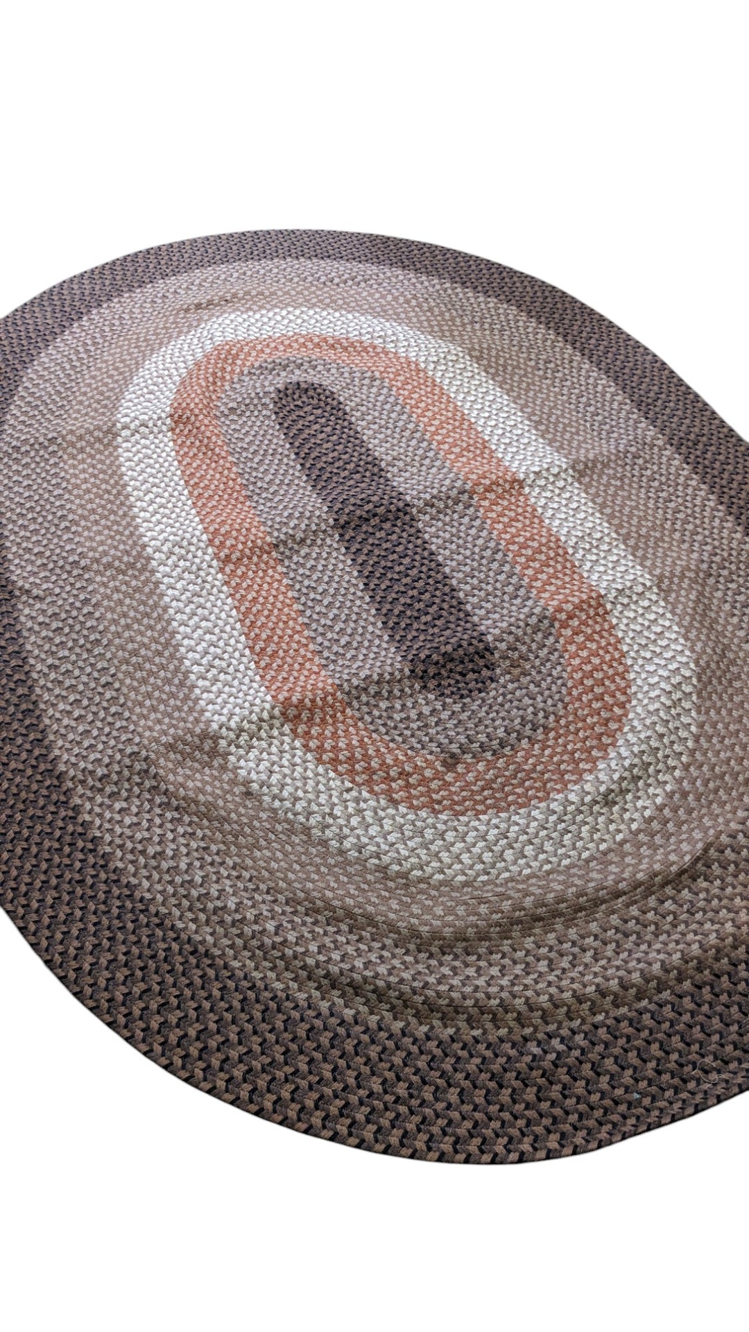 Braided Natural Jute Rug - Size: 8.9 x 6.2