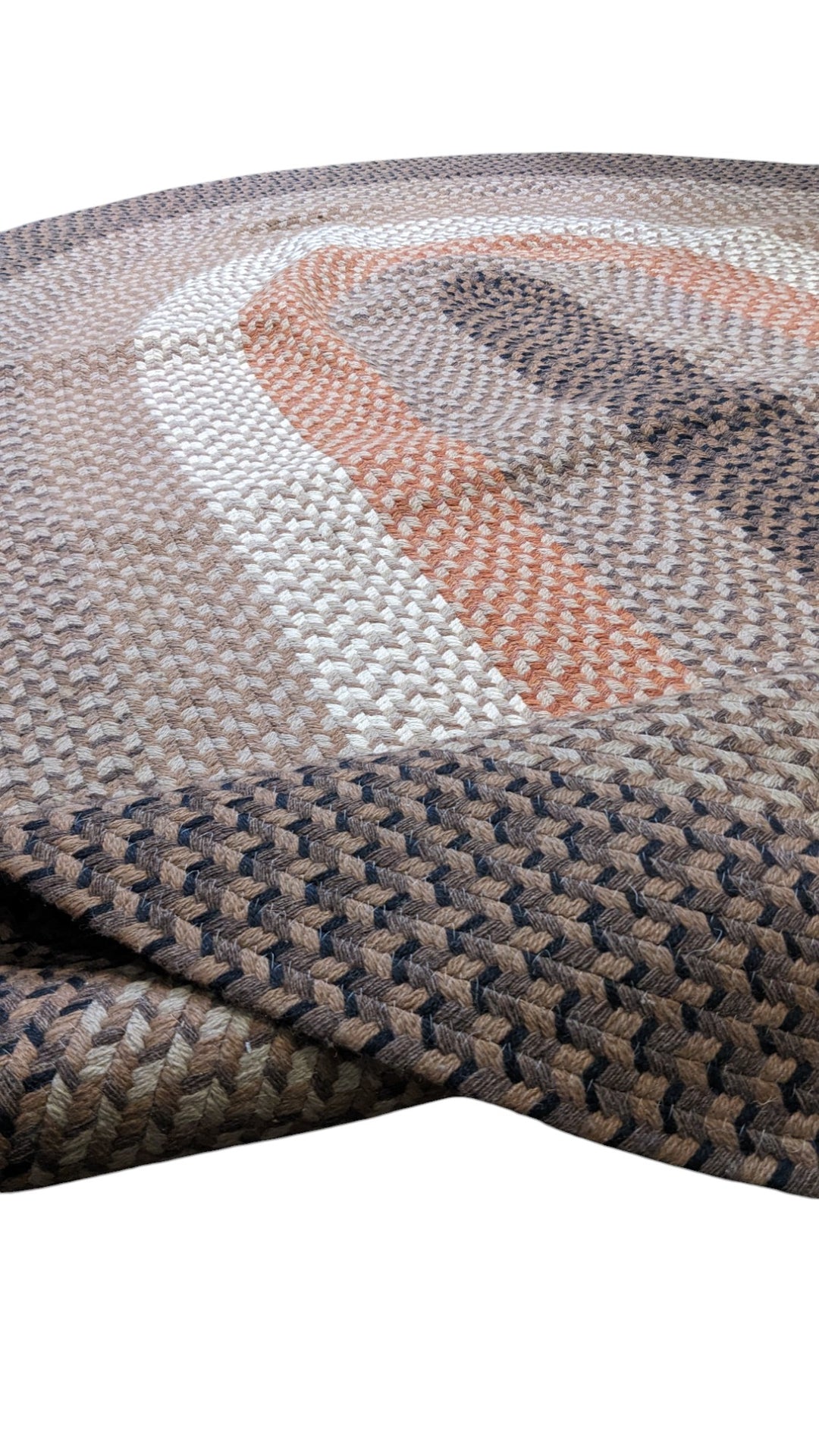 Braided Natural Jute Rug - Size: 8.9 x 6.2