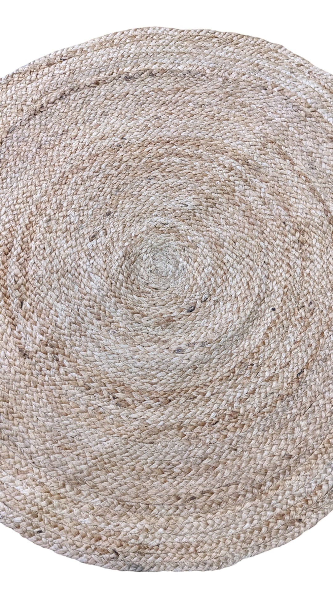 Braided Natural Jute Rug - Size: 2.7 x 2.7