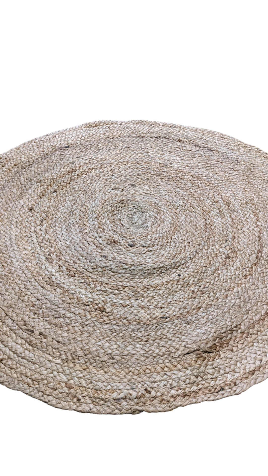 Braided Natural Jute Rug - Size: 2.7 x 2.7