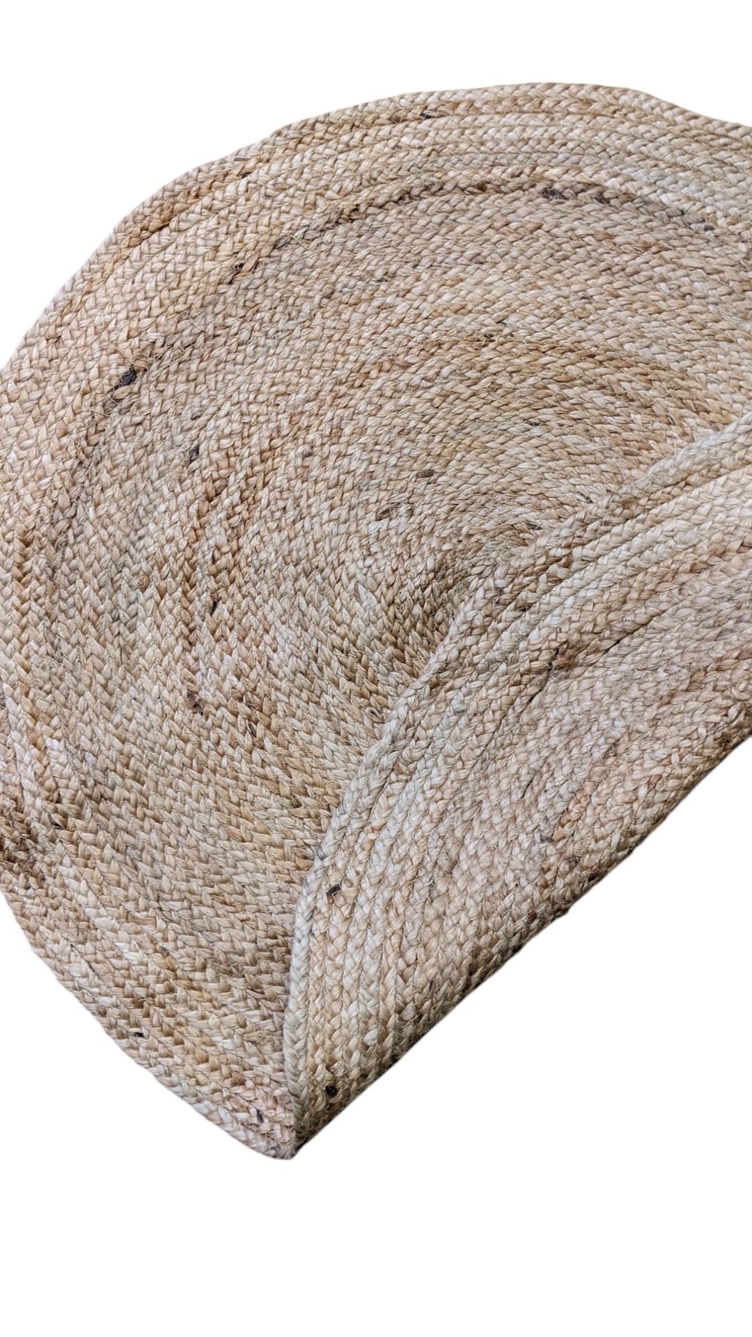 Braided Natural Jute Rug - Size: 2.7 x 2.7