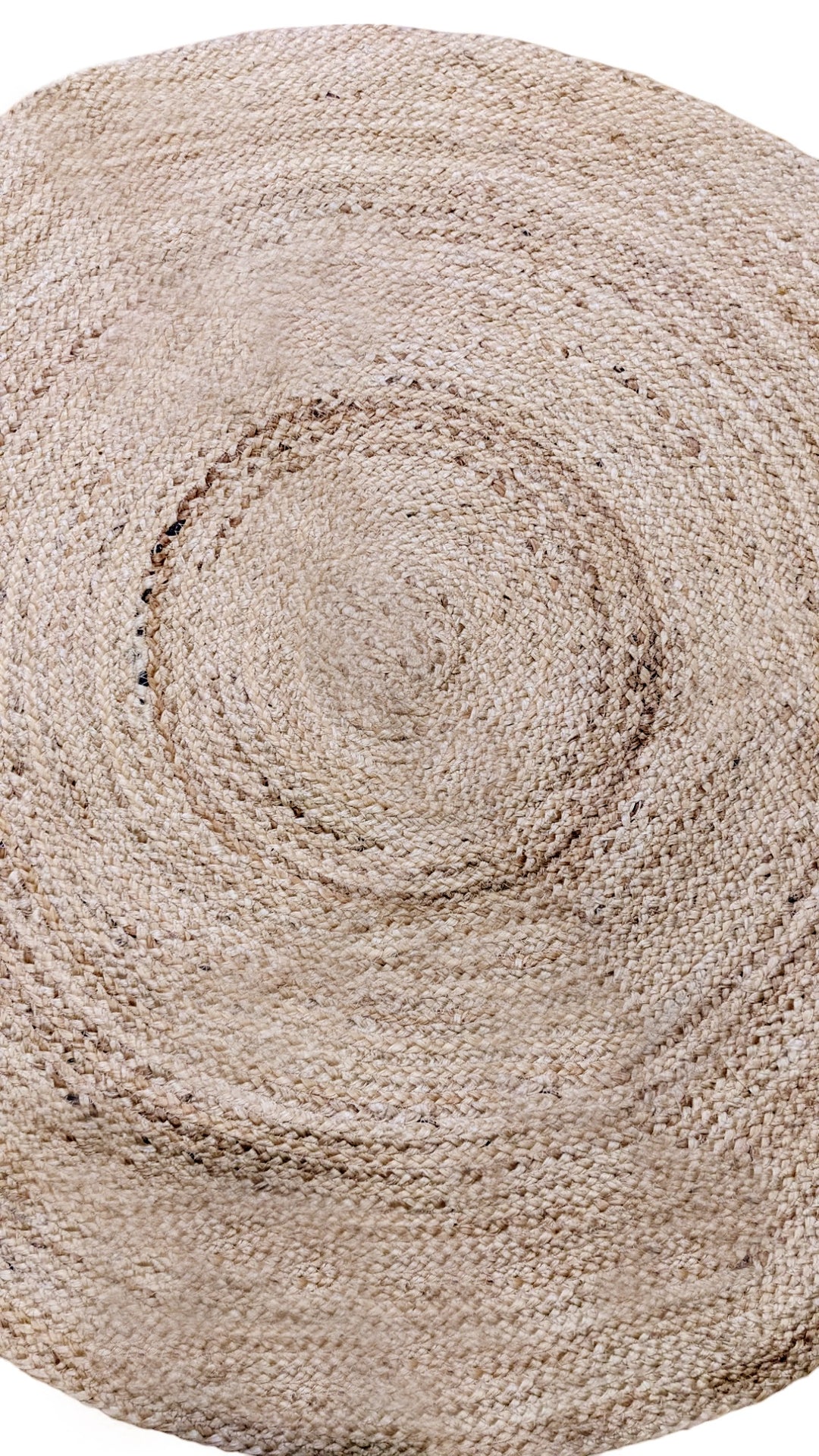 Braided Natural Jute Rug - Size: 3.5 x 3.5