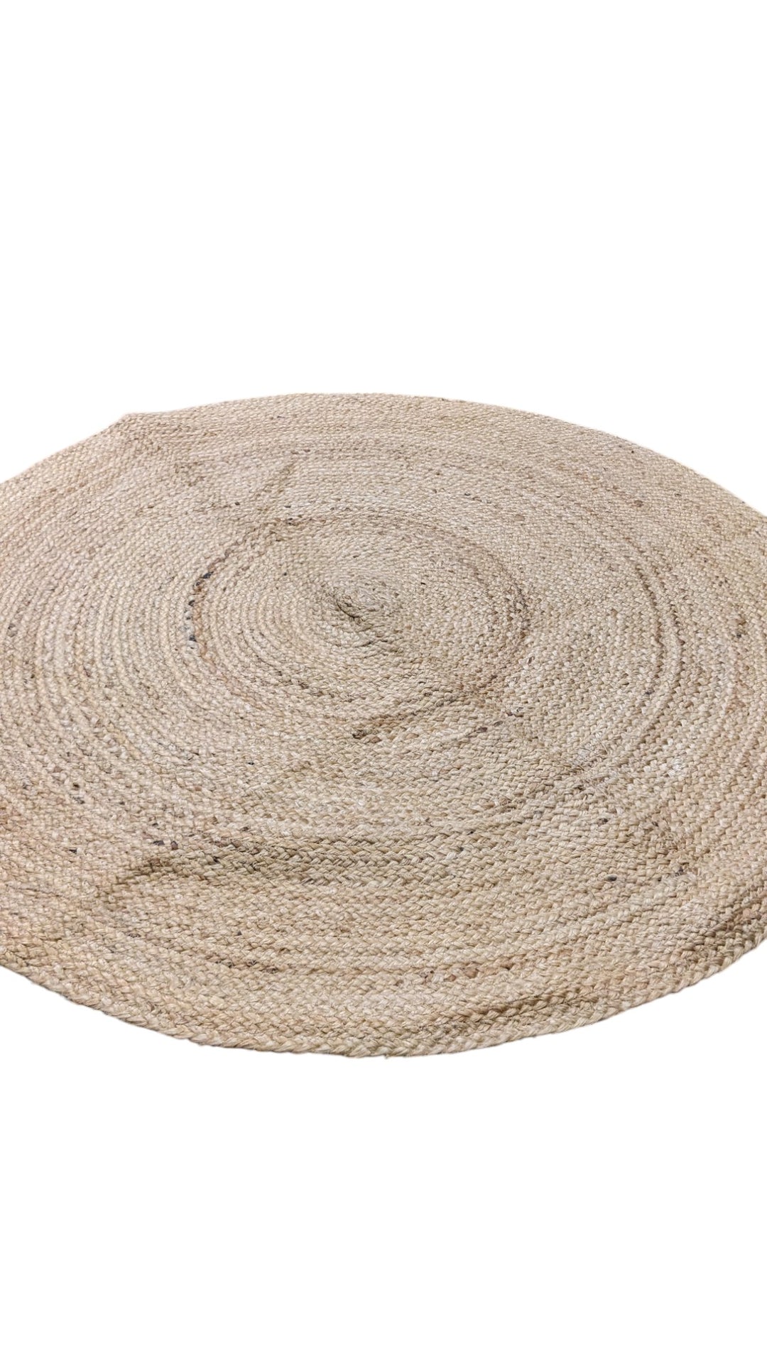 Braided Natural Jute Rug - Size: 3.5 x 3.5