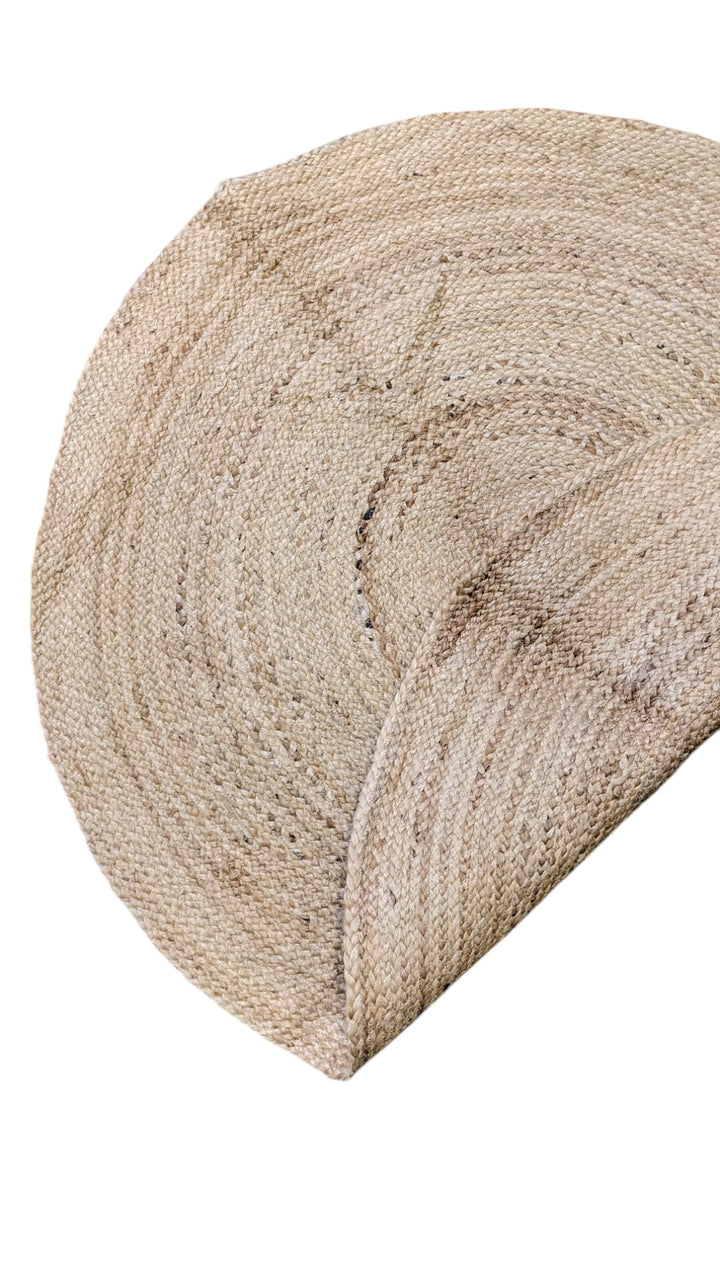 Braided Natural Jute Rug - Size: 3.5 x 3.5