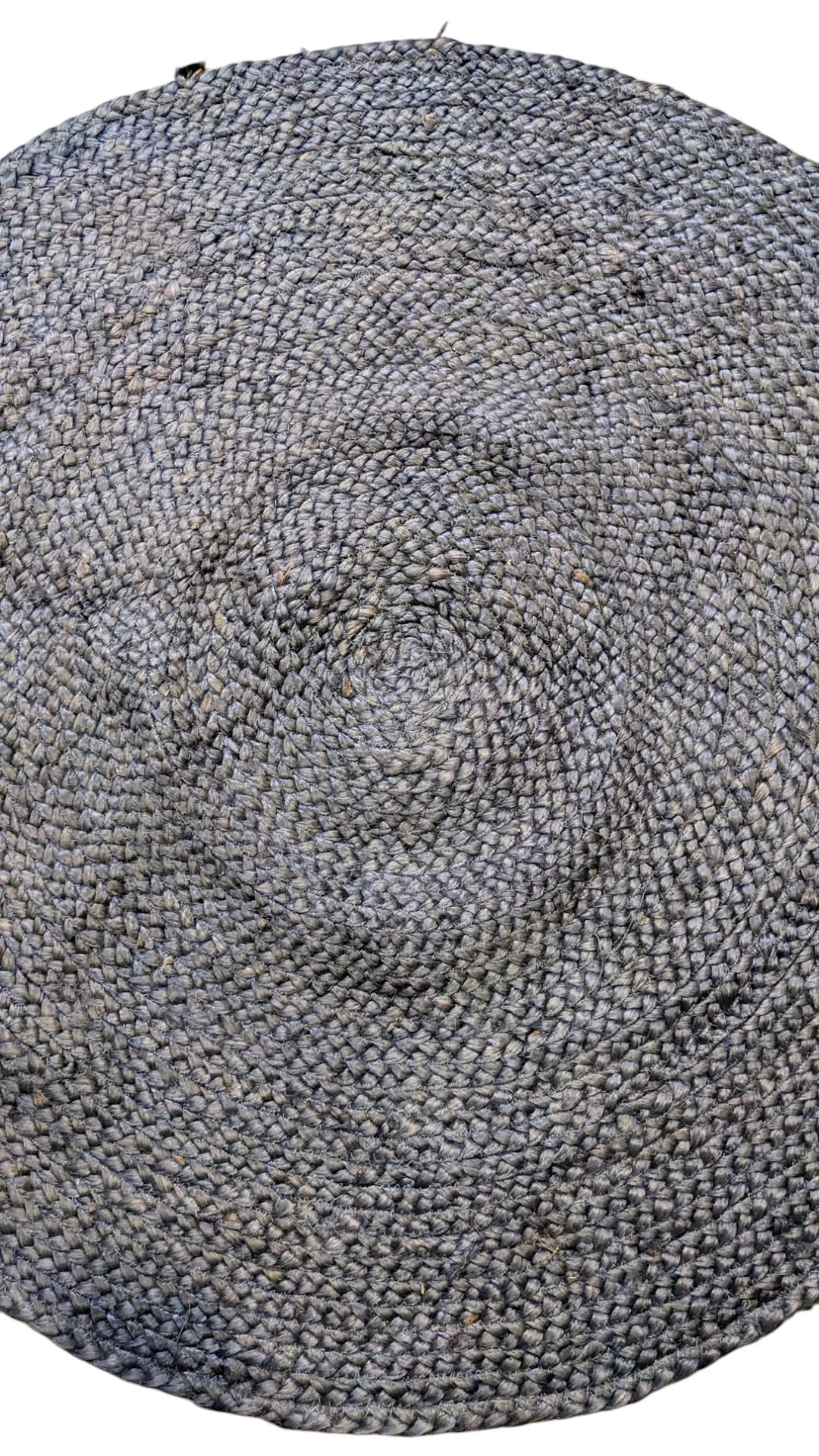Braided Overdyed Jute Rug - Size: 3.4 x 3.4