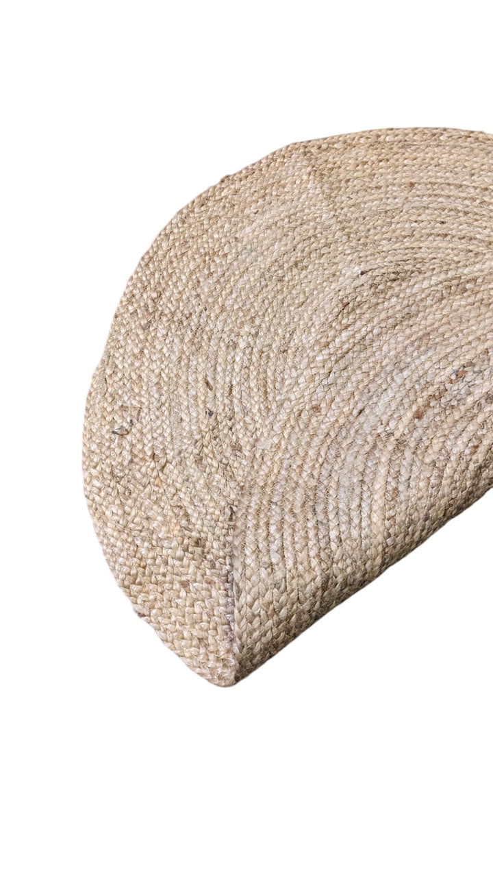 Braided Natural Jute Rug - Size: 3 x 3