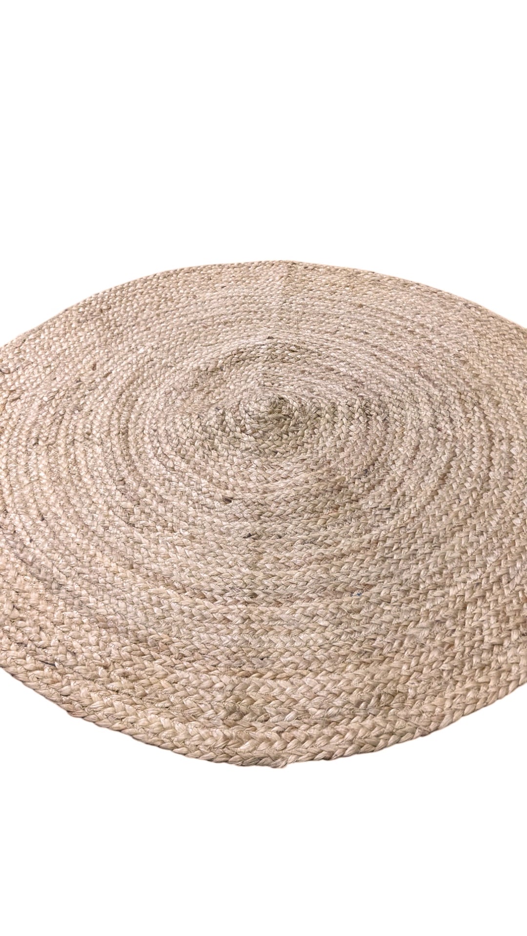 Braided Natural Jute Rug - Size: 3 x 3