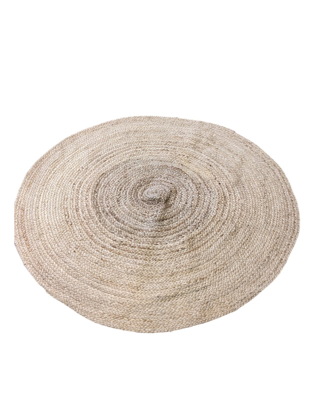 Braided Natural Jute Rug - Size: 4.1 x 4.1