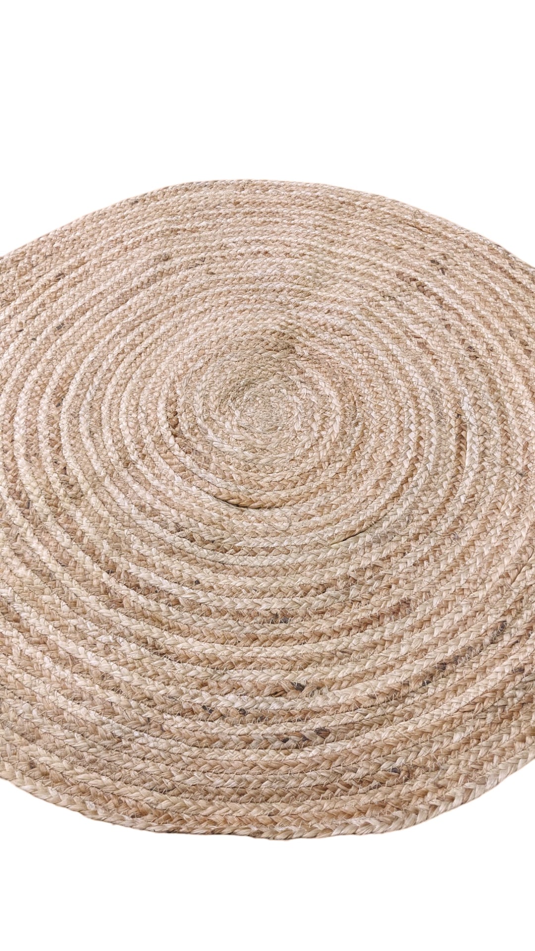 Braided Natural Jute Rug - Size: 2.8 x 2.8
