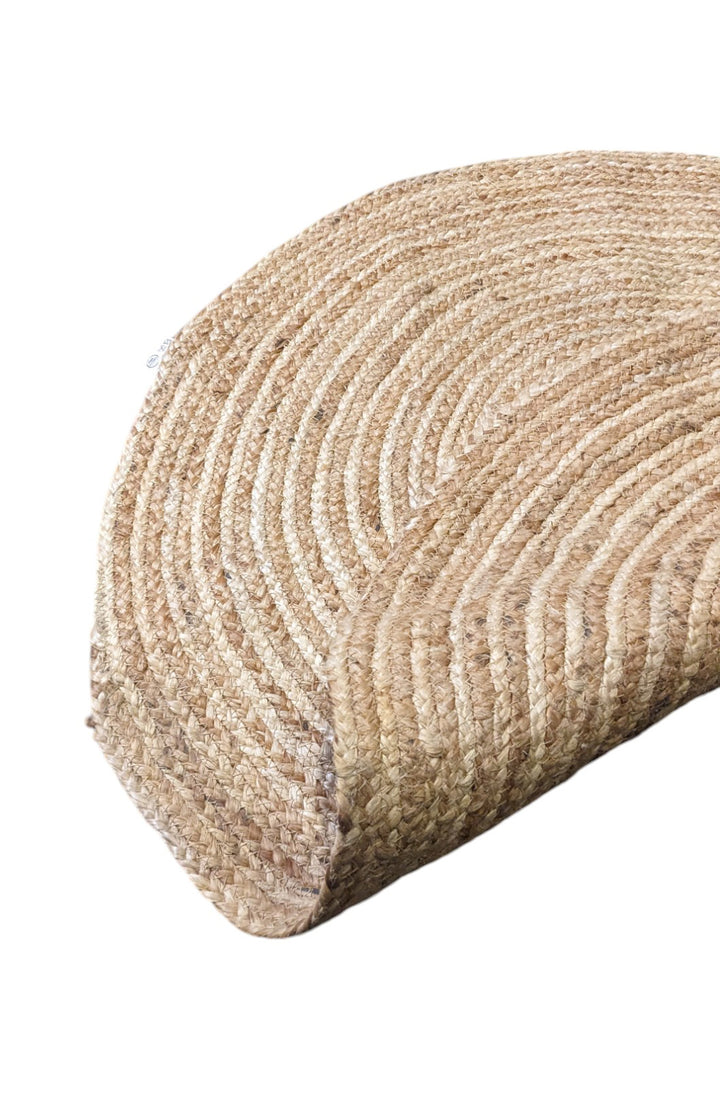 Braided Natural Jute Rug - Size: 2.8 x 2.8