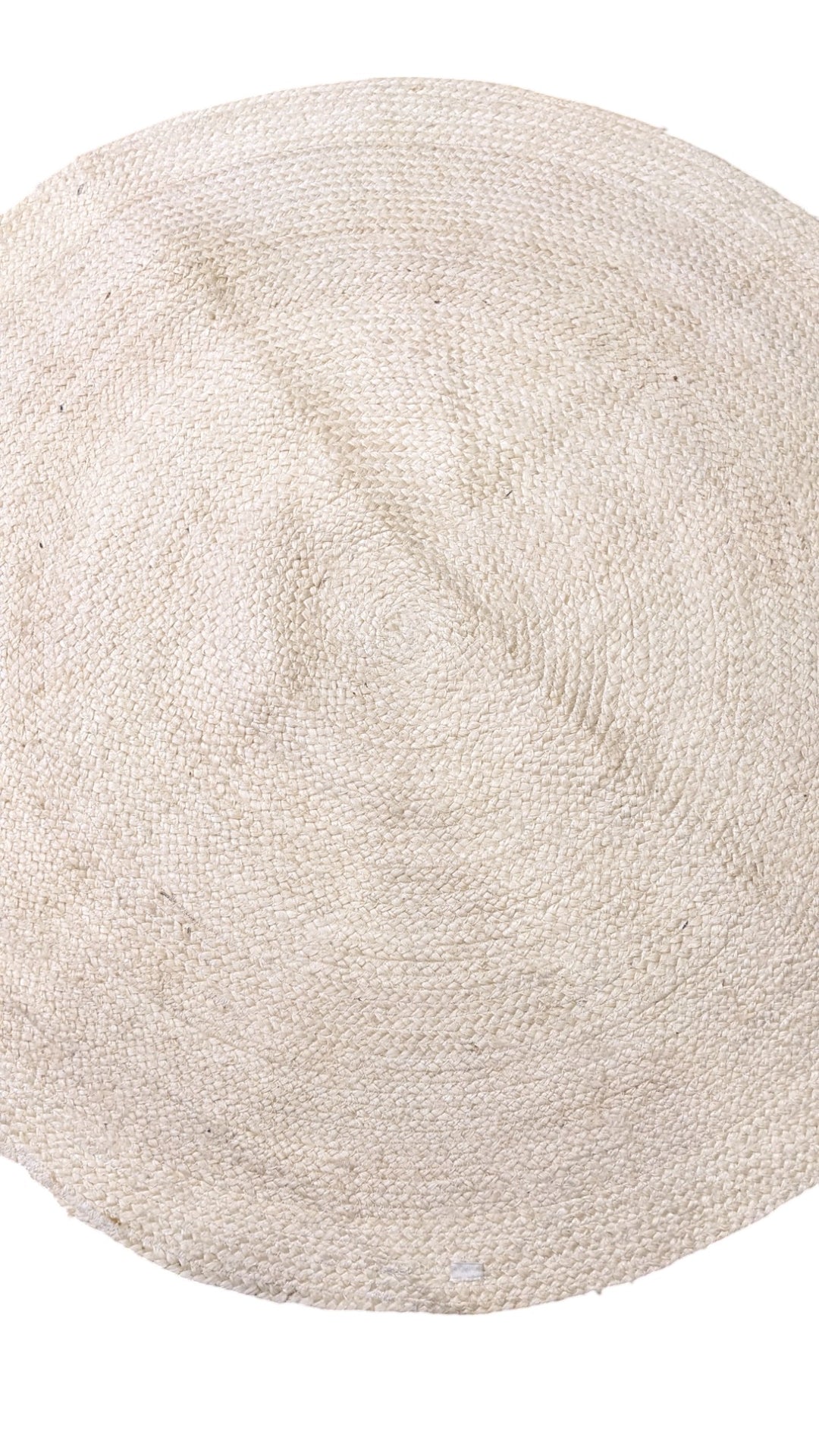 Braided Natural Jute Rug - Size: 3.8 x 3.8