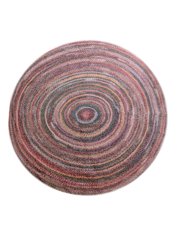 Braided Overdyed Jute Rug - Size: 7 x 7