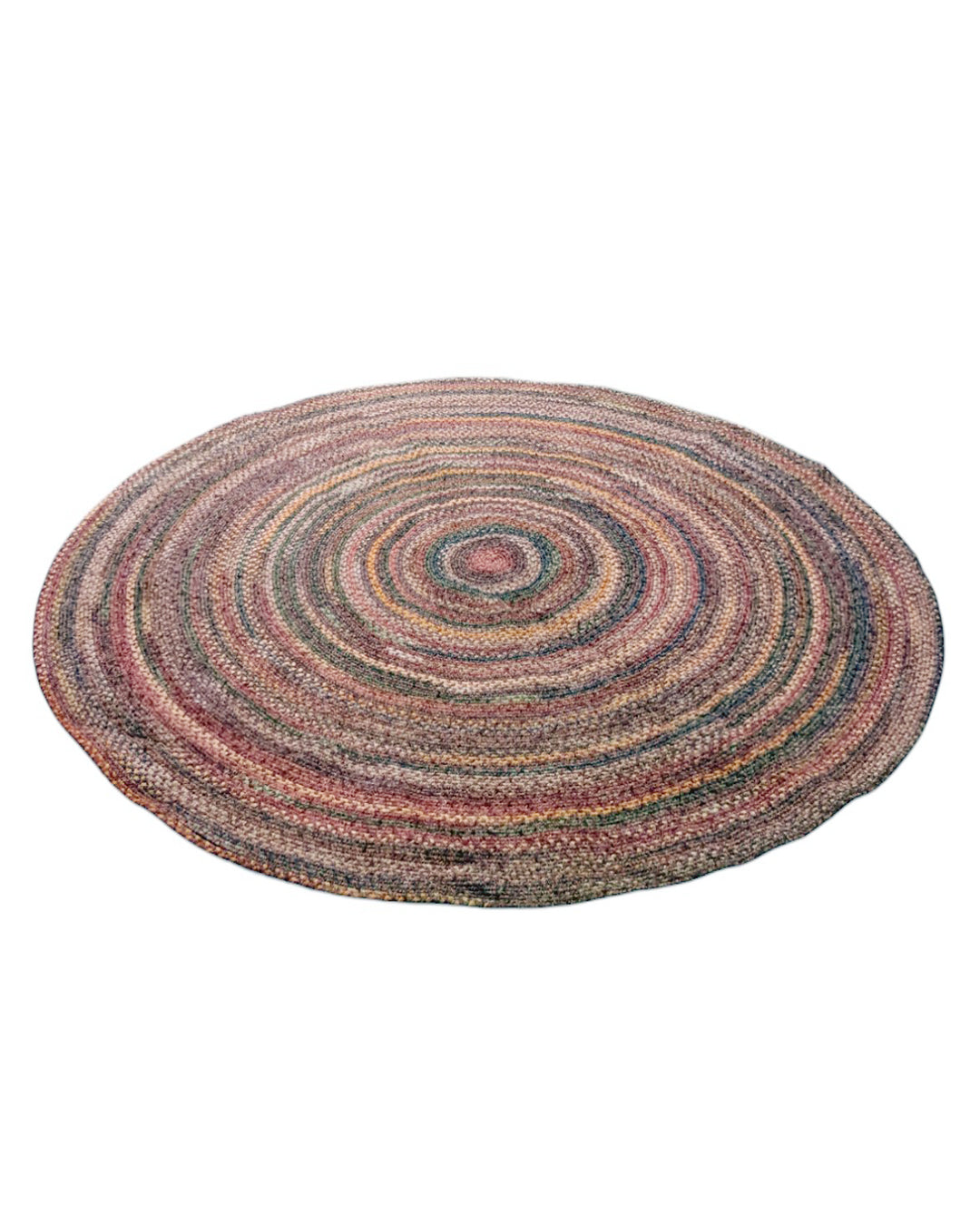 Braided Overdyed Jute Rug - Size: 7 x 7