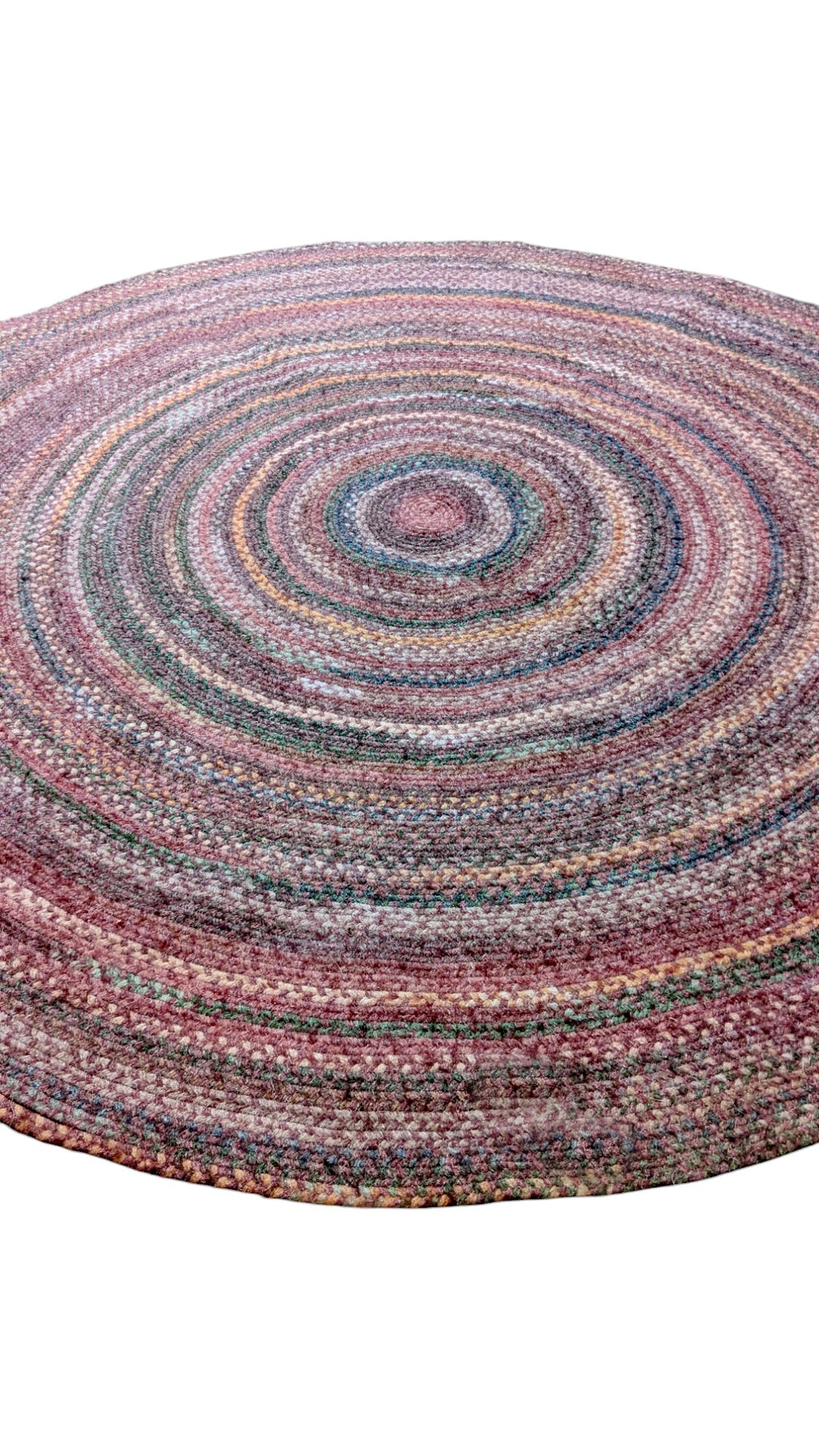 Braided Overdyed Jute Rug - Size: 7 x 7