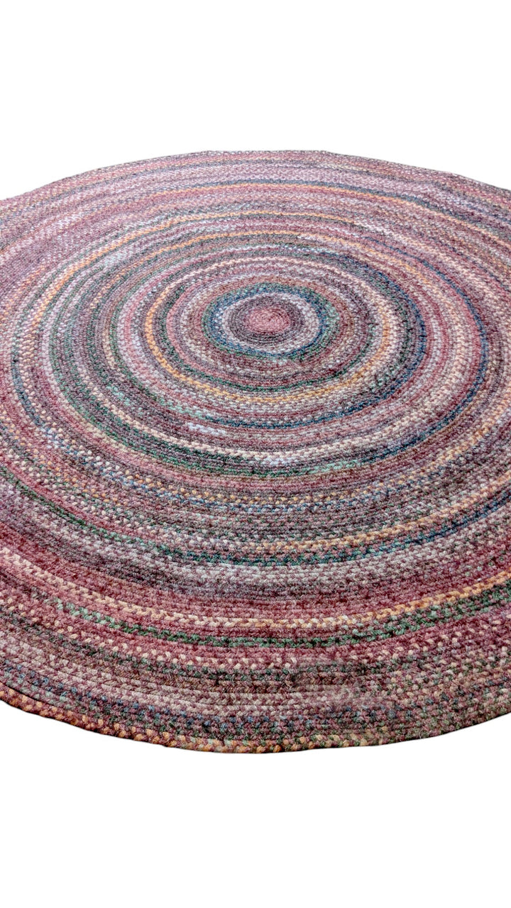 Braided Overdyed Jute Rug - Size: 7 x 7