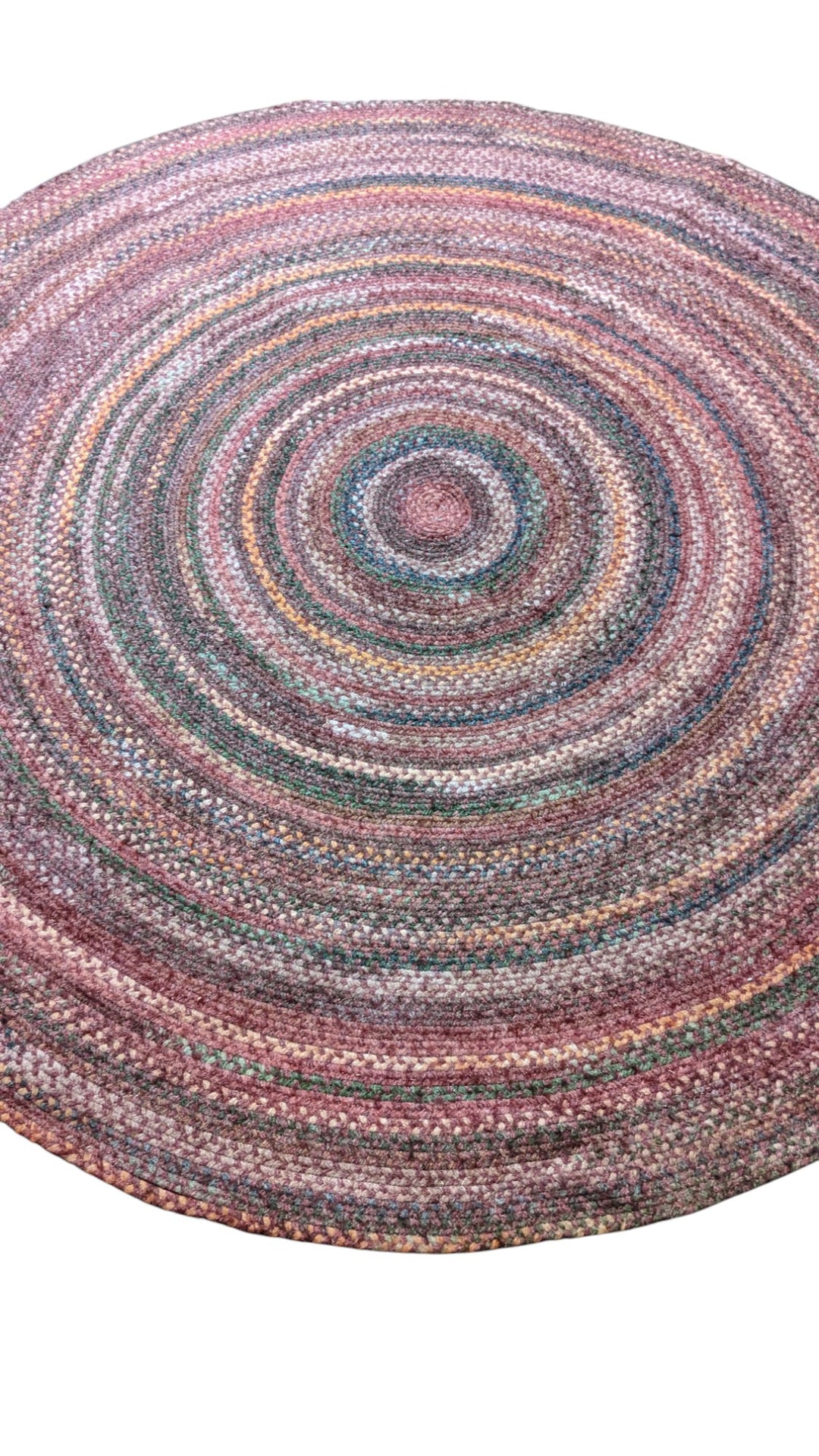 Braided Overdyed Jute Rug - Size: 7 x 7