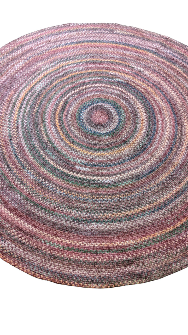Braided Overdyed Jute Rug - Size: 7 x 7