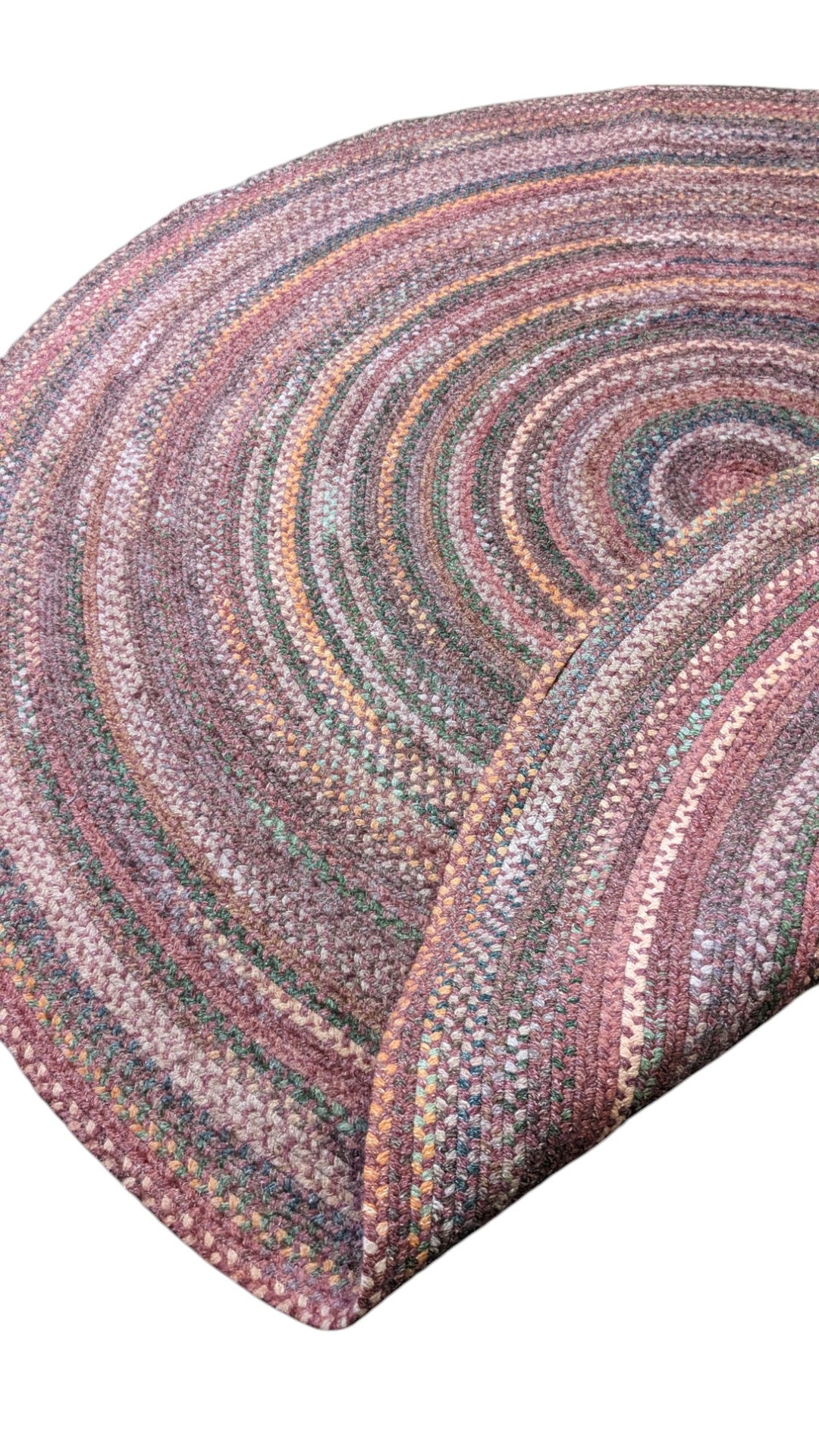 Braided Overdyed Jute Rug - Size: 7 x 7