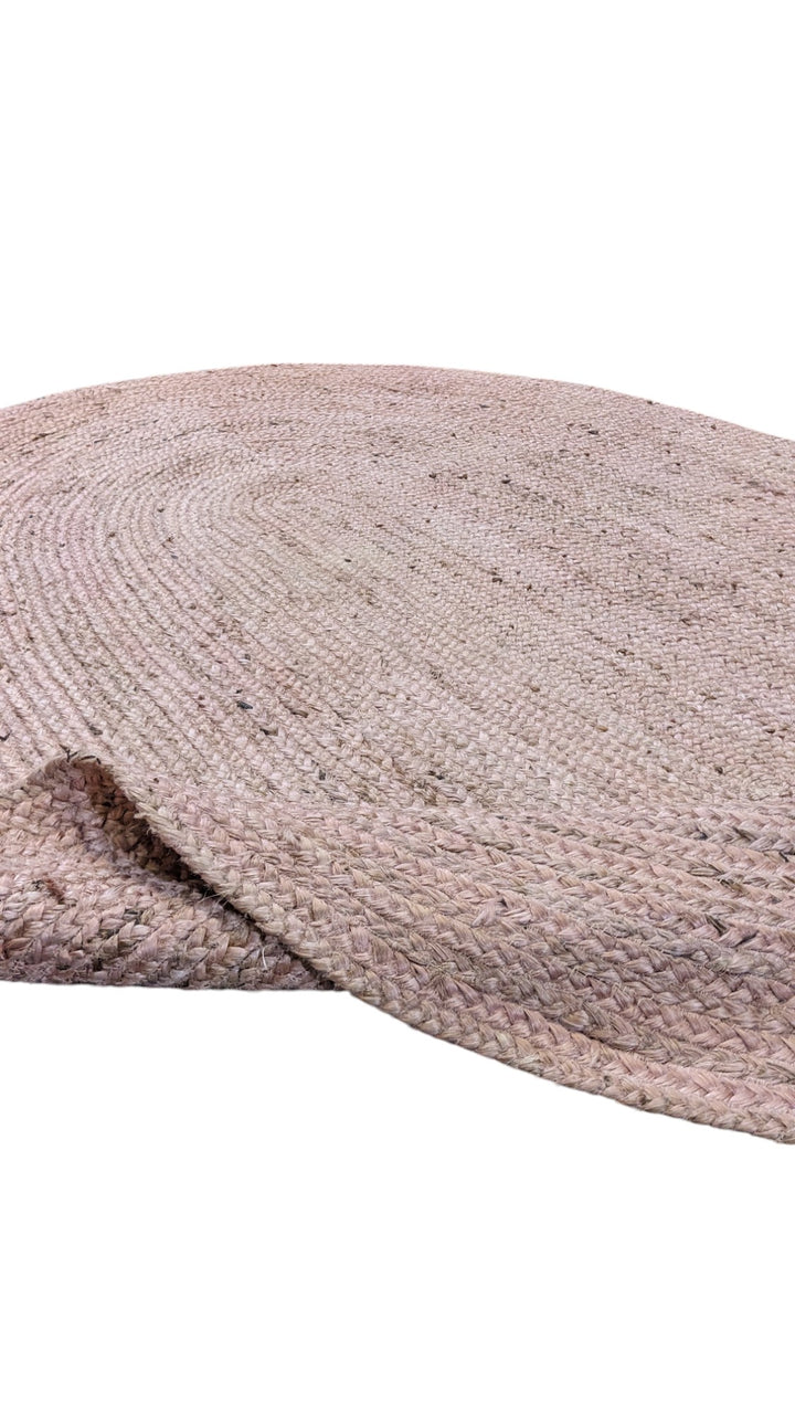 Braided Natural Jute Rug - Size: 7.10 x 5.4