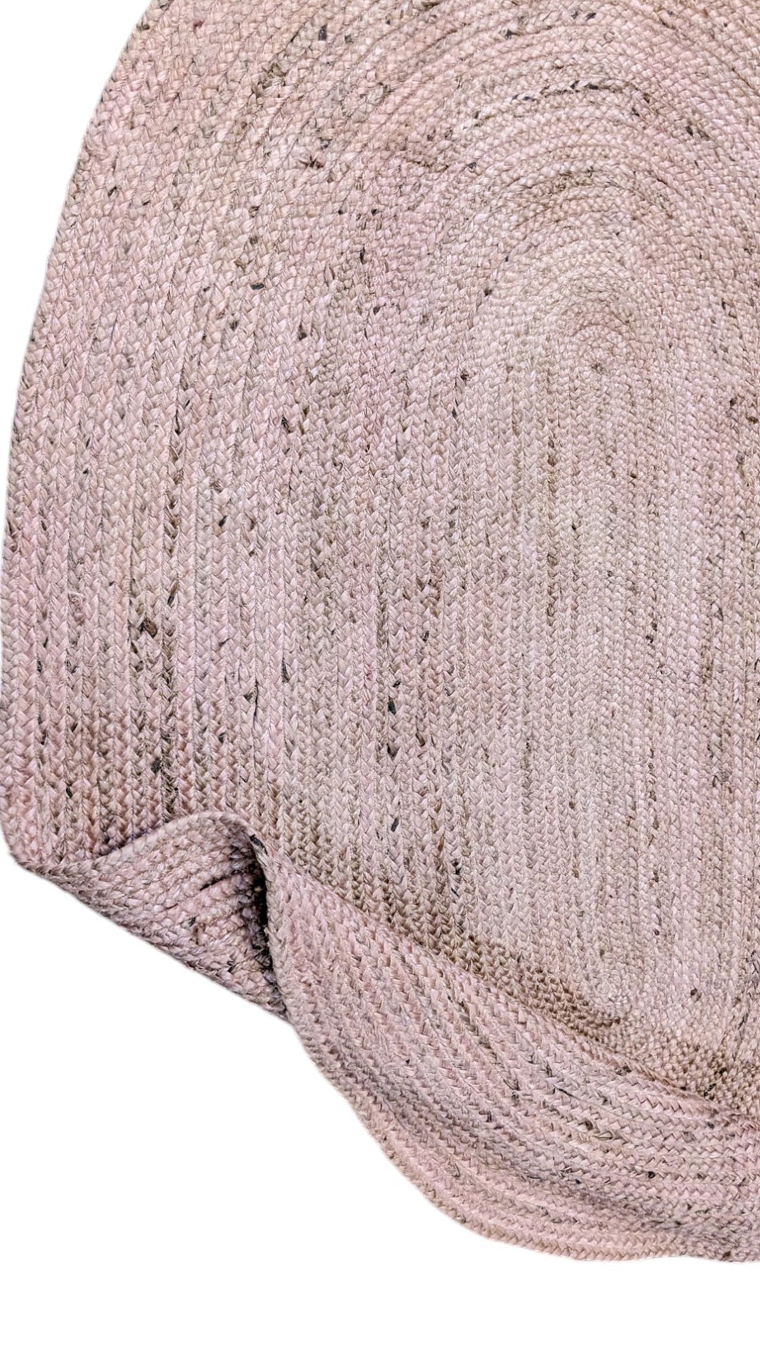 Braided Natural Jute Rug - Size: 7.10 x 5.4