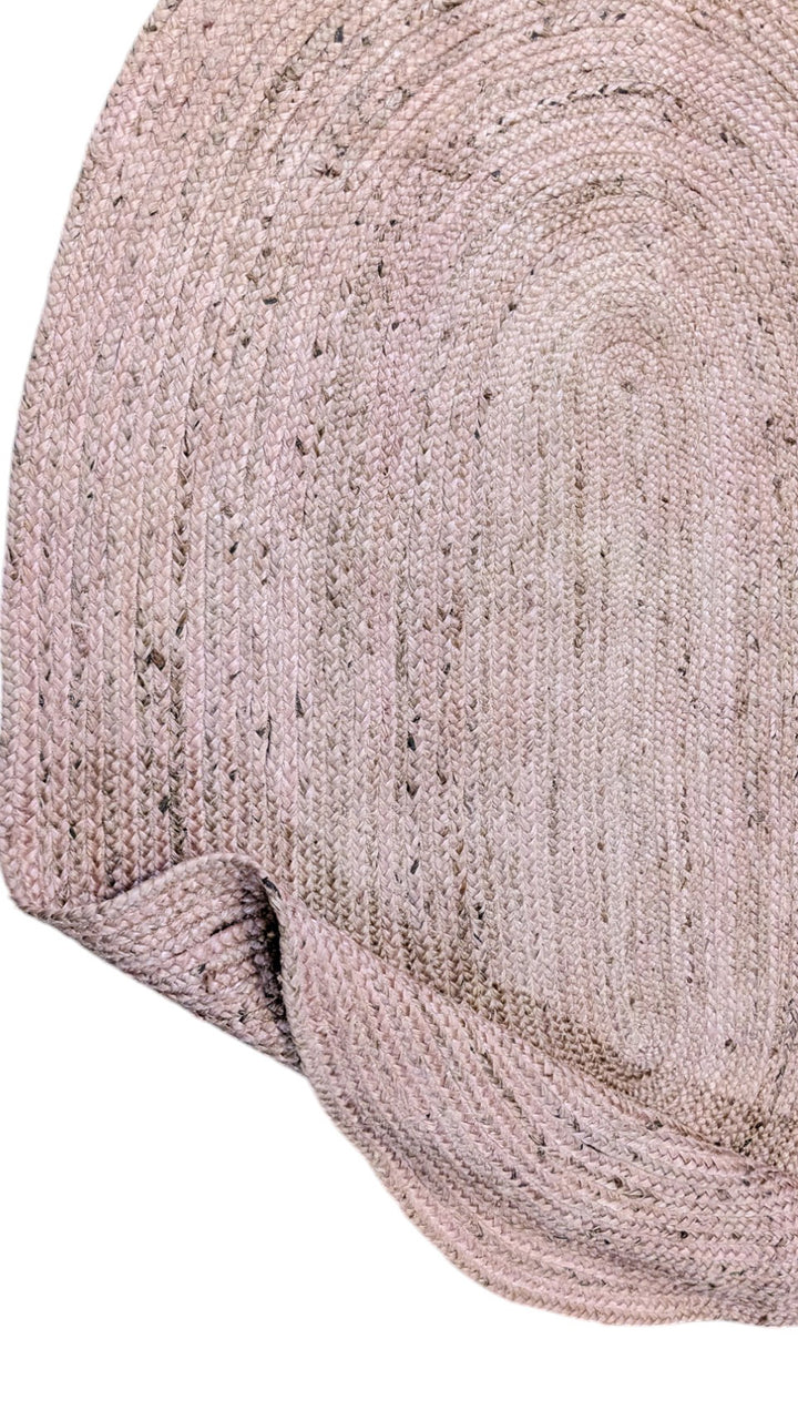 Braided Natural Jute Rug - Size: 7.10 x 5.4